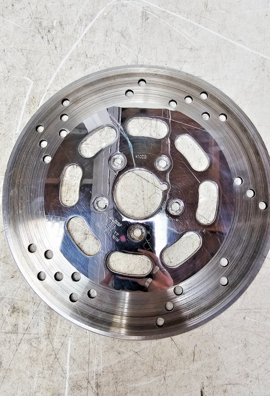 1997 HARLEY DYNA OEM Chrome Front Brake Disc Rotor