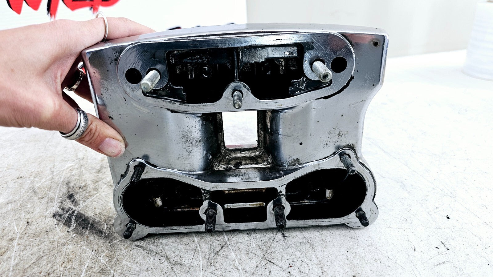 1995 HARLEY DYNA CONVERTIBLE Evo Evolution Chrome Engine Motor Rocker Box Cover