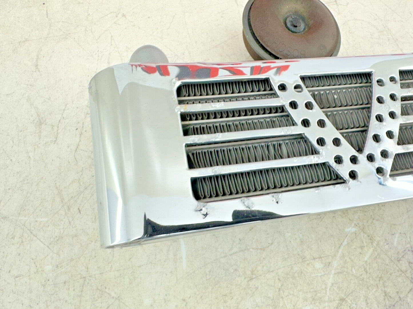 2006 Victory Kingpin Oil Cooler + Chrome Cover Horn + MTG Bracket