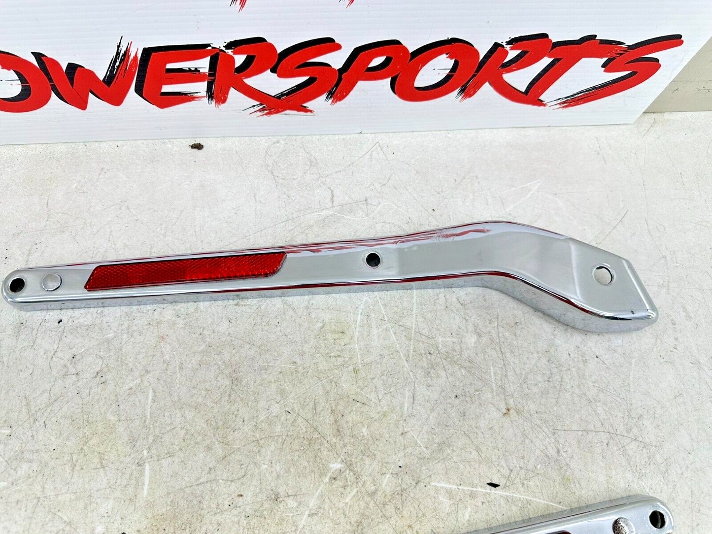 1999 HARLEY DYNA Rear Fender Frame Chrome Strut Arm Bars OEM HD