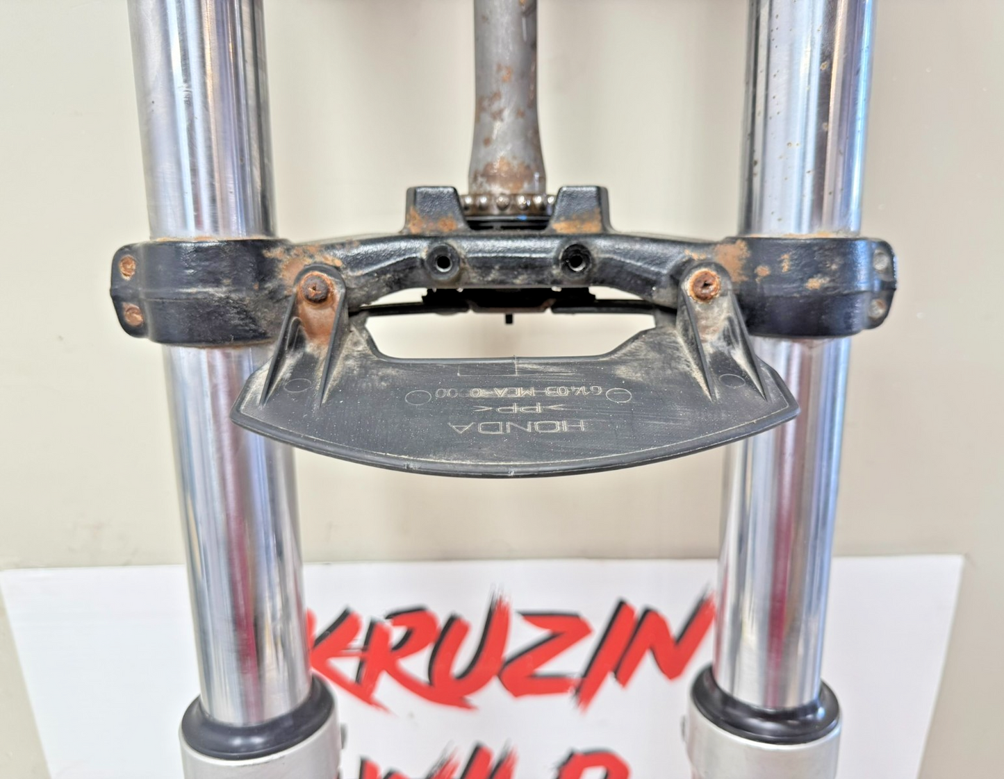 2002 Honda Goldwing GL1800 Forks Front End Suspension Fork Tubes Triple Tree