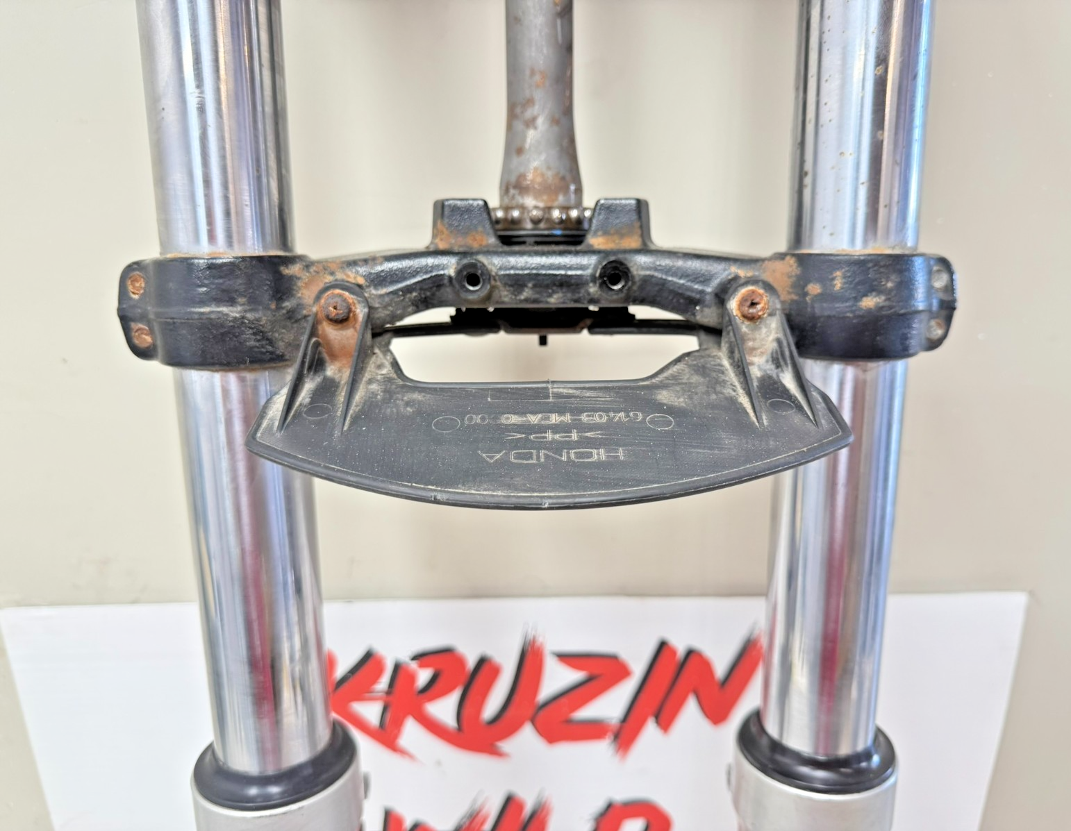 2002 Honda Goldwing GL1800 Forks Front End Suspension Fork Tubes Triple Tree