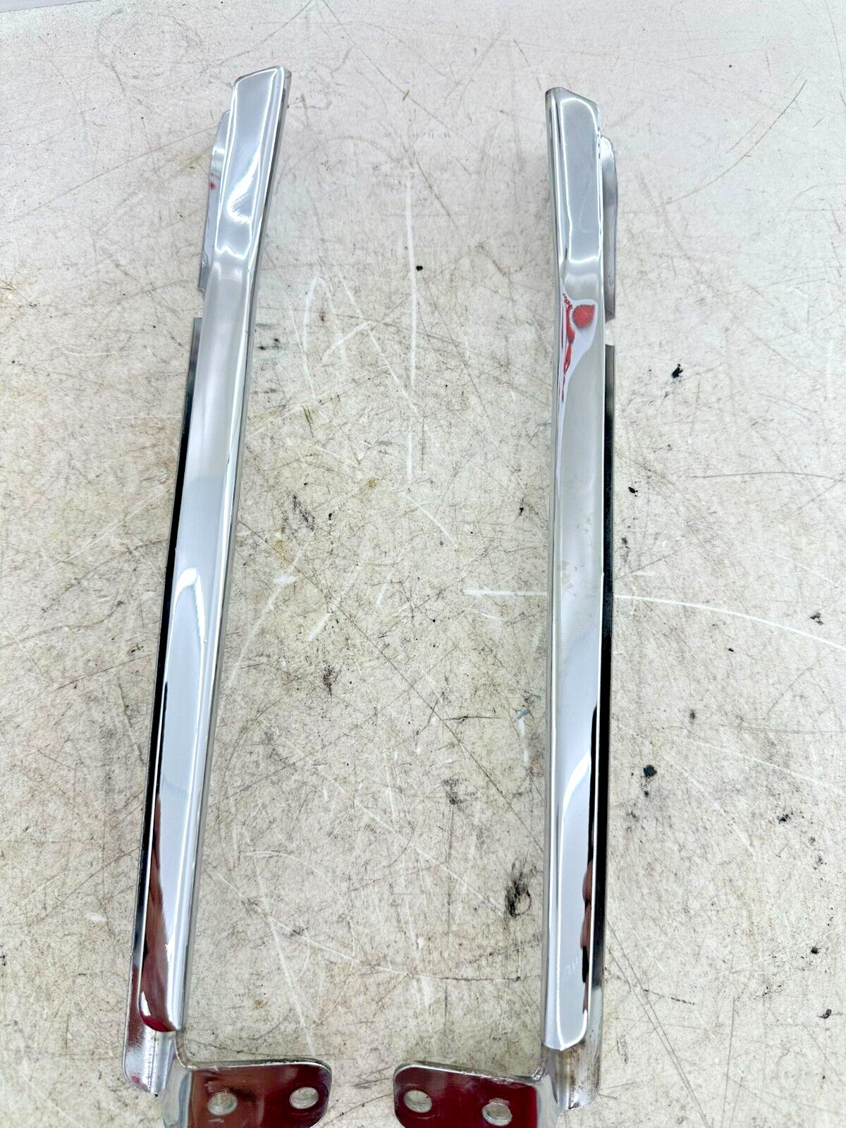 2007 Harley Electra Glide CVO Chrome Saddlebag Mounting Bars Frame