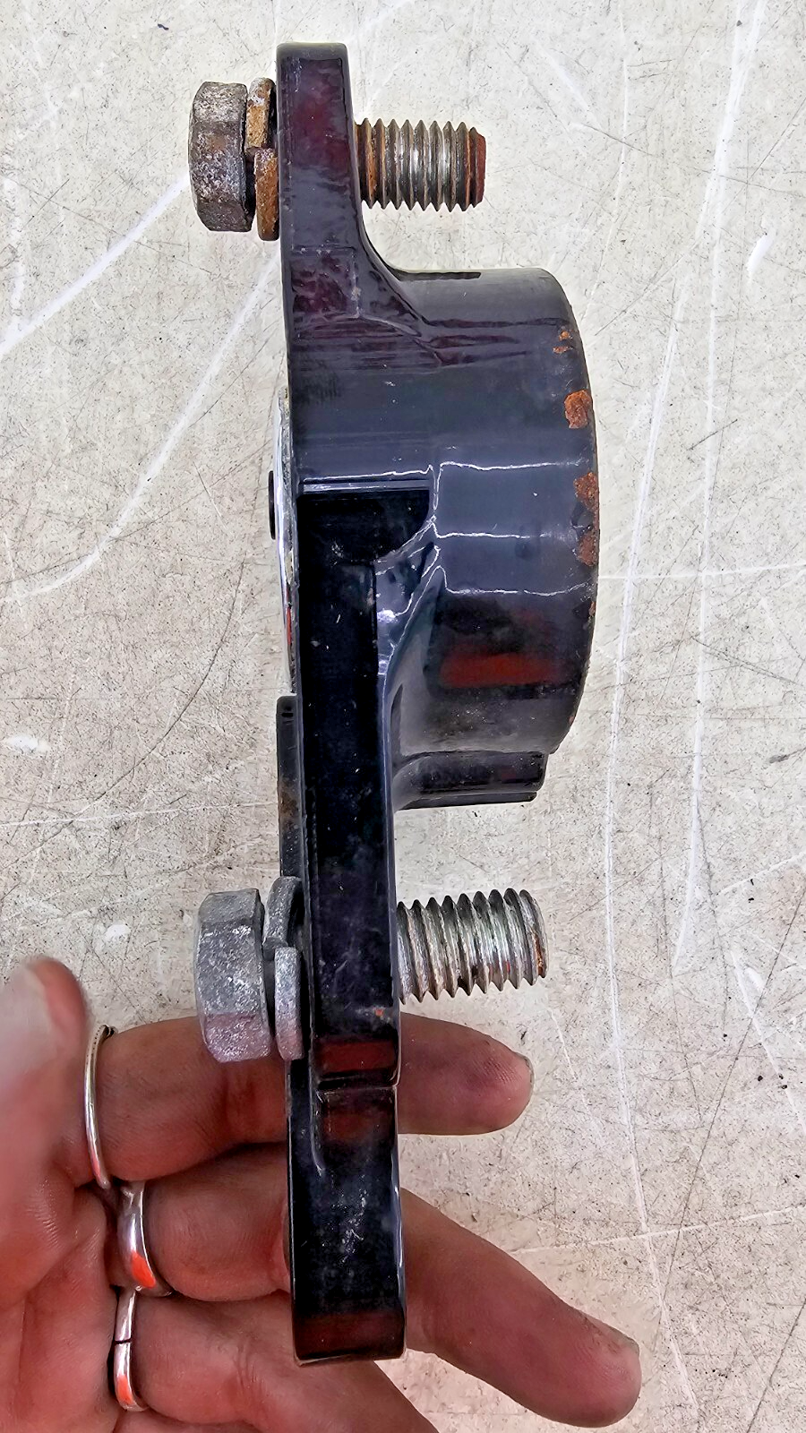 2000 HARLEY FLH ROADKING Rear Swingarm Arm Passenger Floorboard Mount Brackets