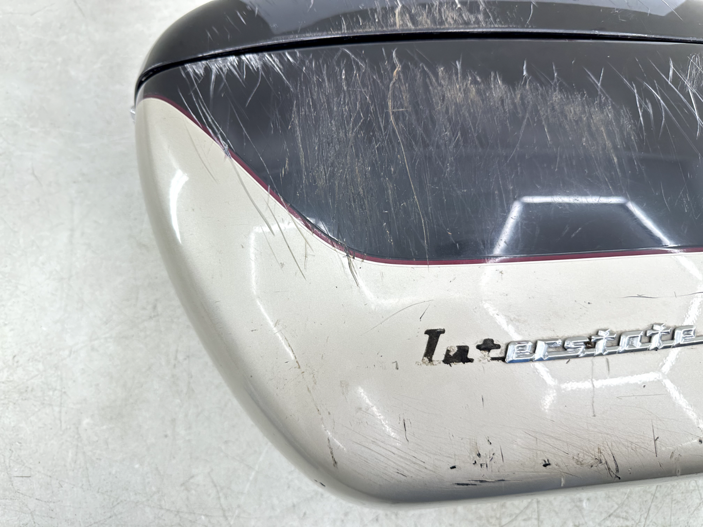 1999 HONDA VALKYRIE INTERSTATE Left Saddlebag W/ Rack + Lid No Cracks