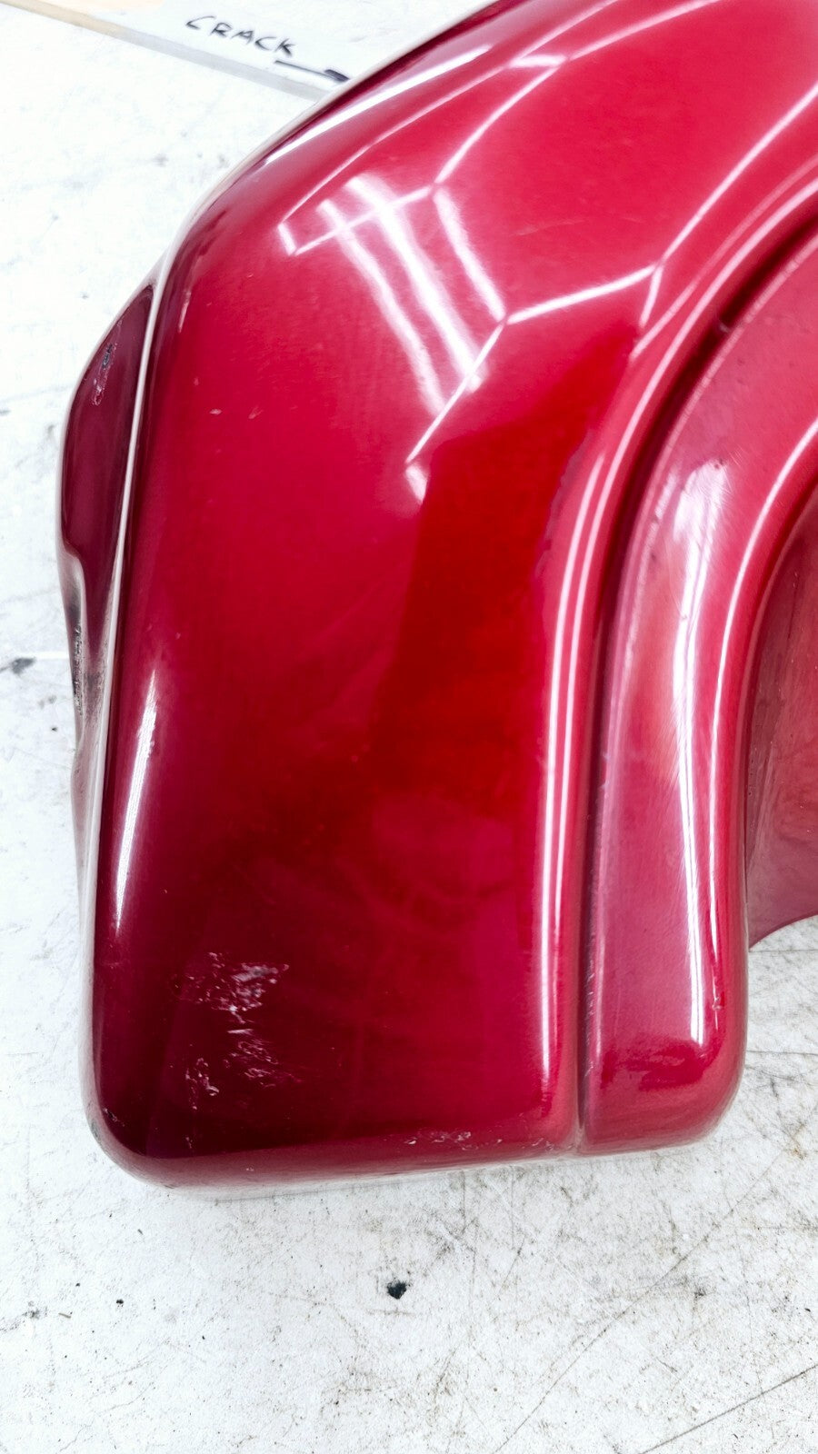 1998 HARLEY FLH ELECTRA GLIDE Right Lower Leg Fairing COWL PANEL RED BLACK OEM