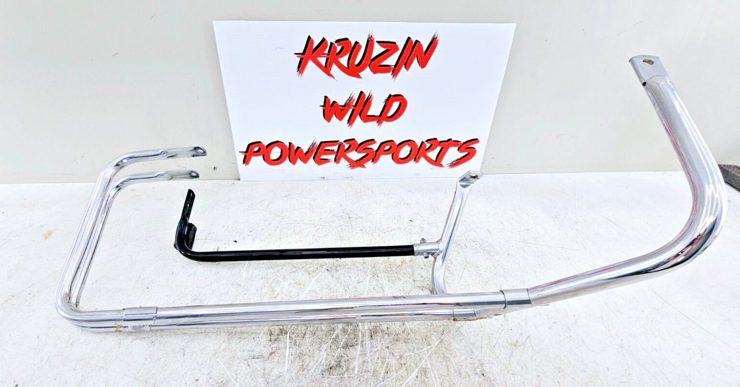 1994 HARLEY FLH ELECTRA GLIDE Chrome Right Saddlebag Bumper Guard Muffler Hanger