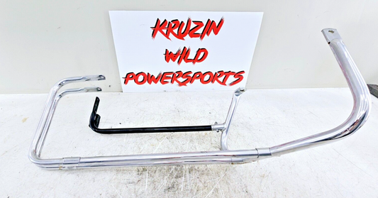 1994 HARLEY FLH ELECTRA GLIDE Chrome Right Saddlebag Bumper Guard Muffler Hanger
