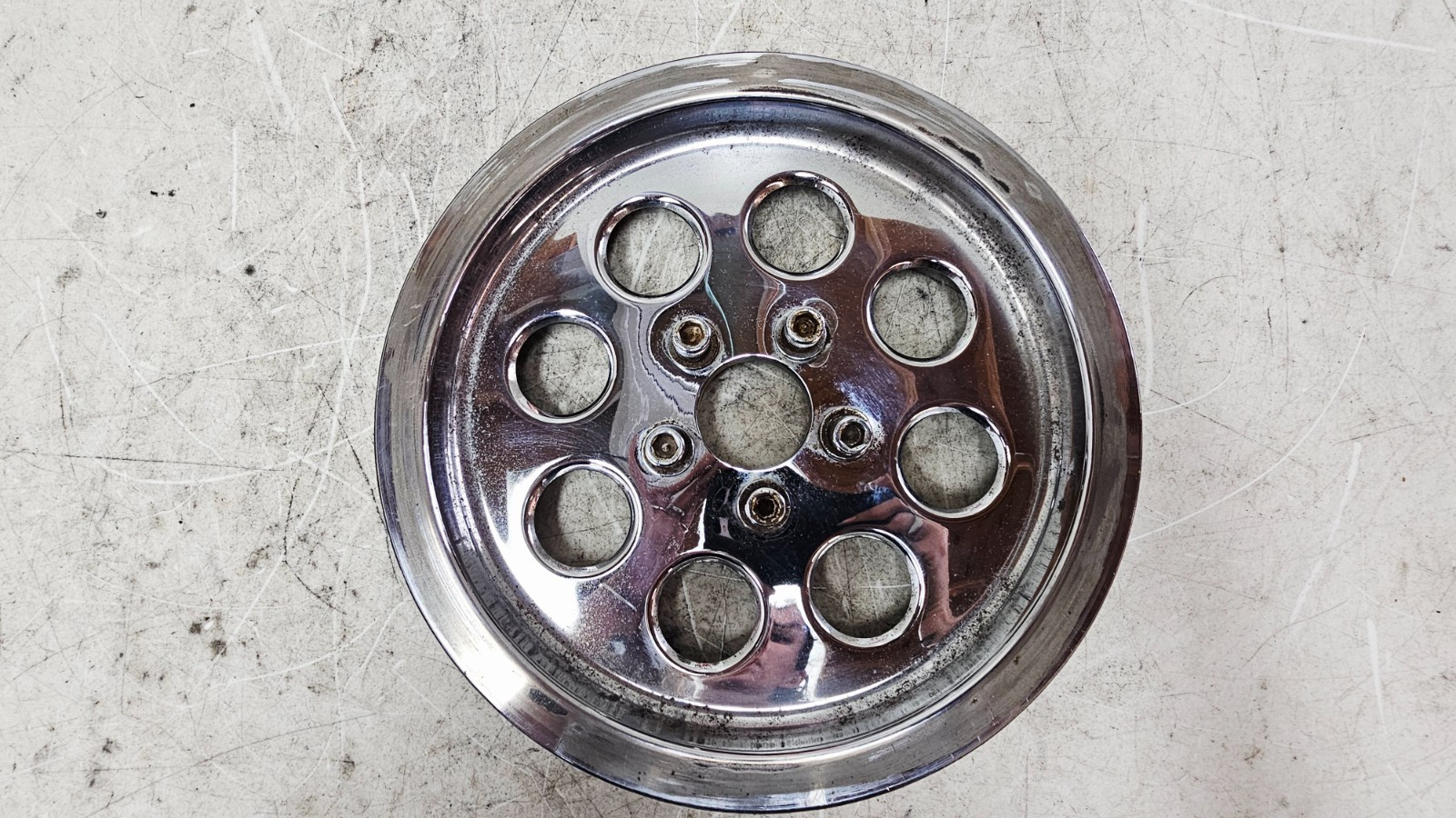 1990 Harley FXR FXRT FXRD FXRS FXLR FXRC Chrome Rear Belt Pulley Sprocket 70T
