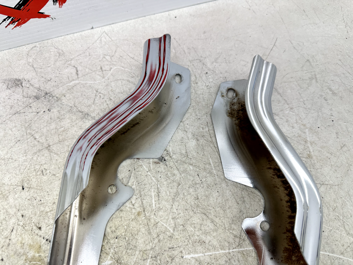 2003 HARLEY ELECTRA GLIDE classic Chrome Rear Fender Frame Strut Arm Bar Cover