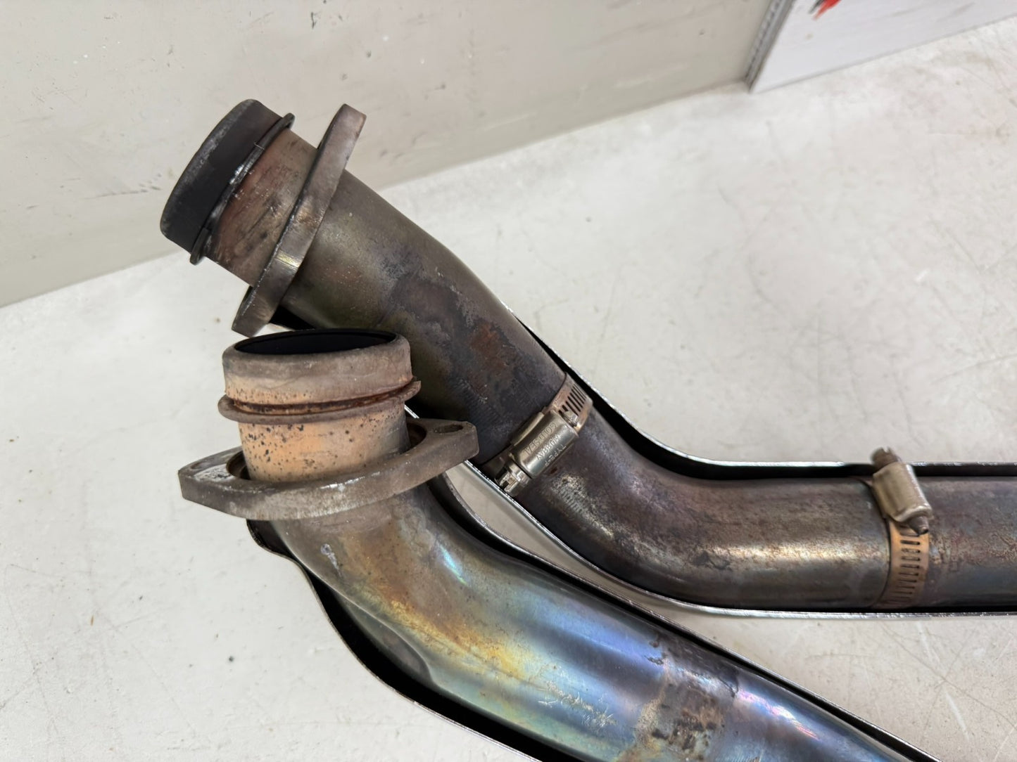 2003 HARLEY DYNA WIDE GLIDE Vance Hines Straightshots Exhaust System w/ Bracket