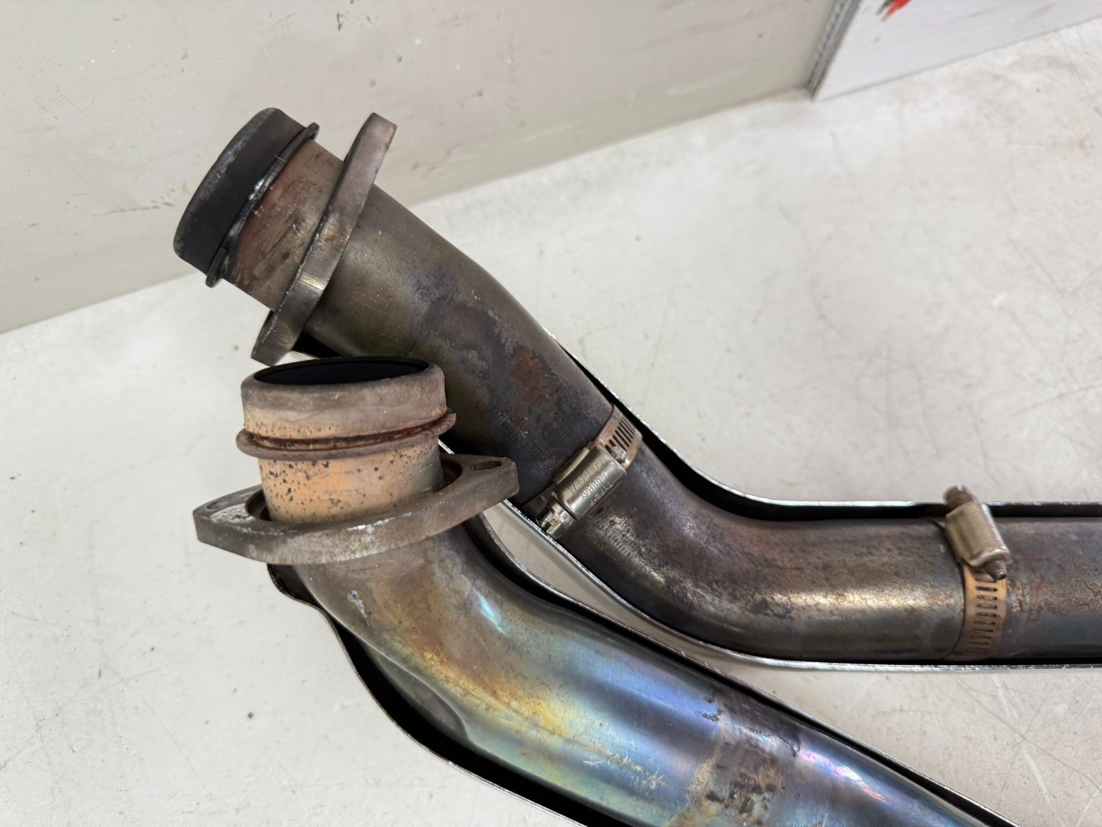 2003 HARLEY DYNA WIDE GLIDE Vance Hines Straightshots Exhaust System w/ Bracket
