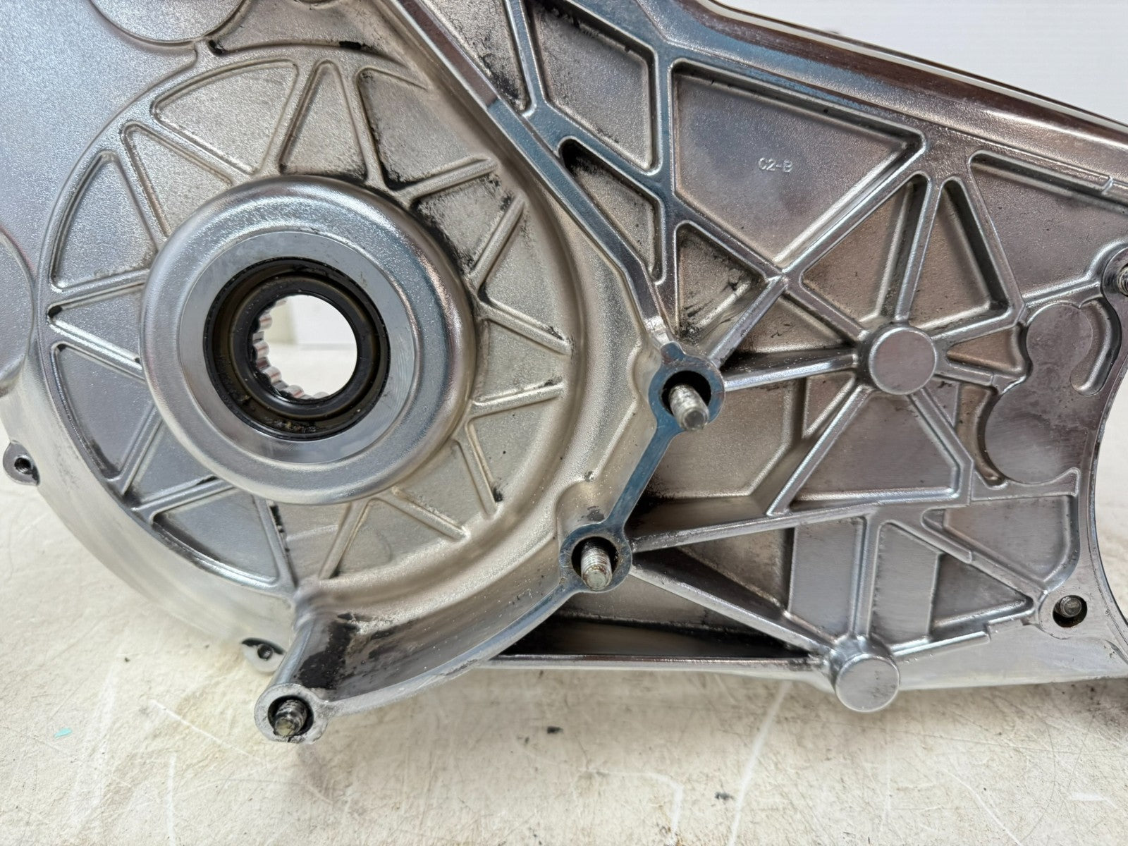 2003 HARLEY DYNA WIDE GLIDE Chrome OEM Inner Primary Clutch Cover Housing