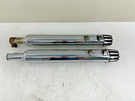 2003 HARLEY FLH ELECTRA GLIDE SCREAMIN EAGLE SLIP ON MUFFLERS RIGHT LEFT 3.5"