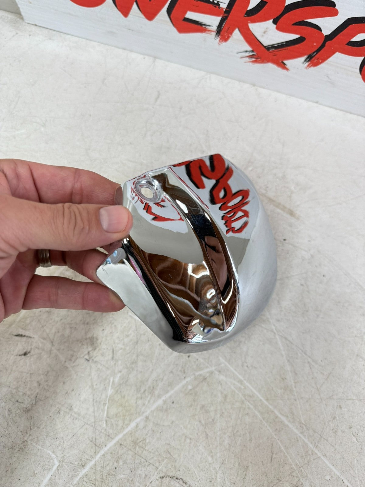 1997 Harley Davidson Sportster Headlight Mount Bracket Chrome Cover