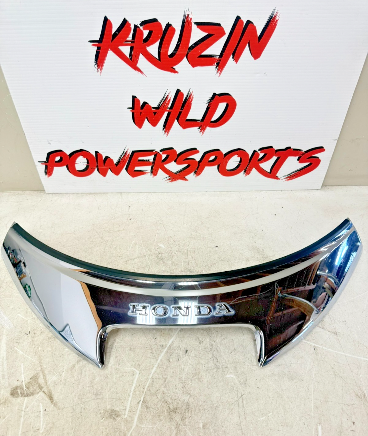 2001 HONDA VALKYRIE INTERSTATE Upper Fairing Windshield Trim Garnish Chrome