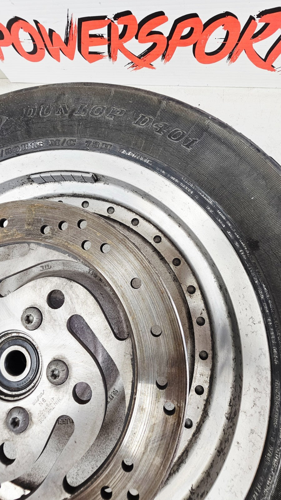 2001 Harley Davidson Sportster Solid Rear Wheel Rim 3/4 Axle 16x3