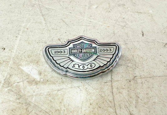 2003 HARLEY DYNA WIDE GLIDE Sportster Front Fender 100 Anniversary Emblem Badge