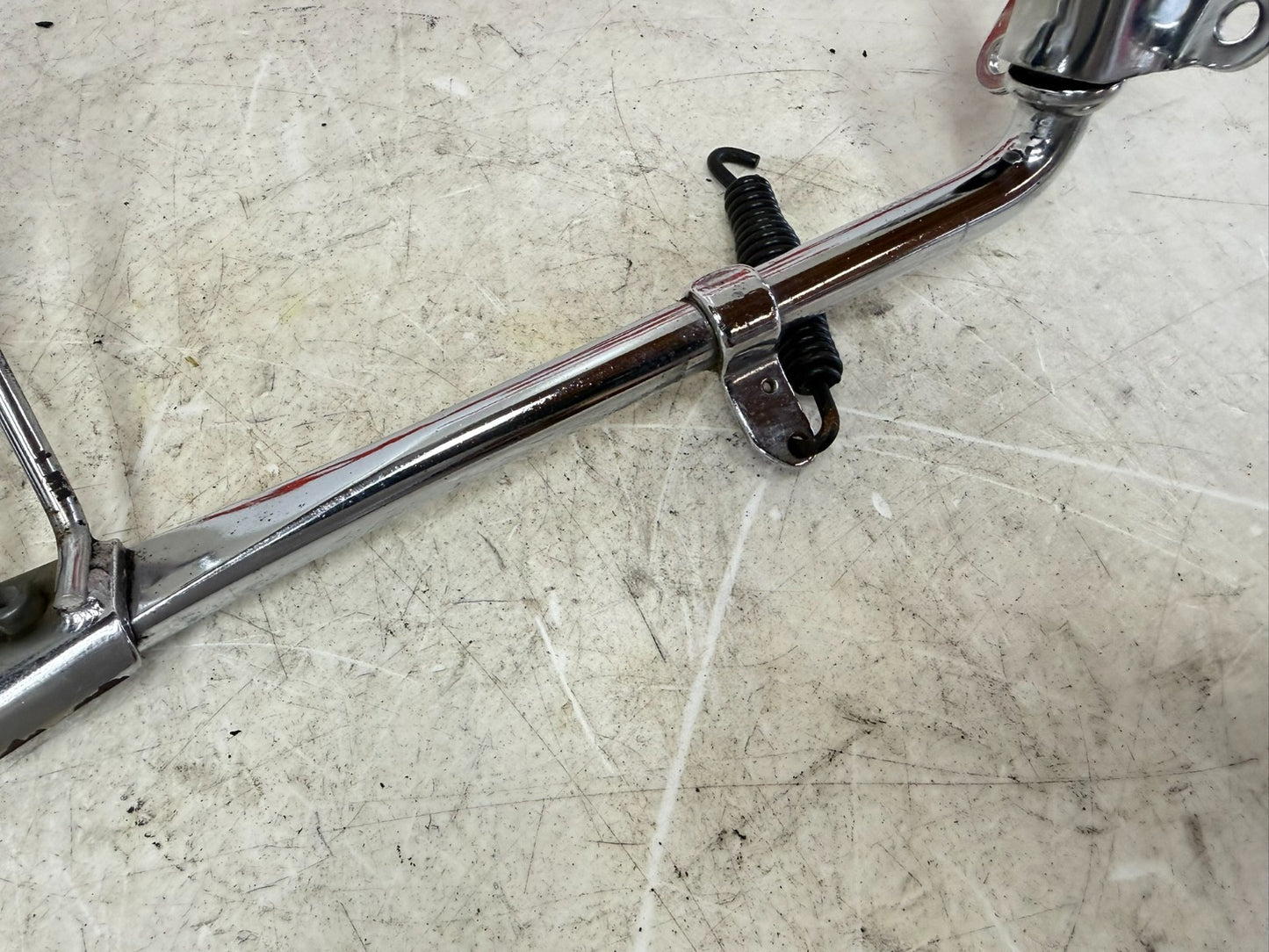 1995 HARLEY FLH ELECTRA GLIDE OEM Left Side Jiffy Kick Stand Chrome W/ Extension