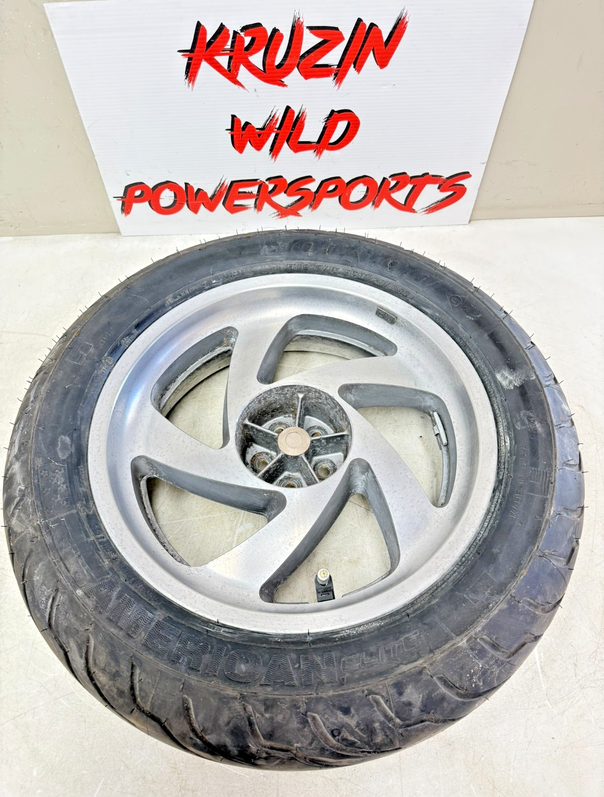 2002 Honda Goldwing GL1800 Rear Wheel Rim Tire 5 Spoke OEM 16x5