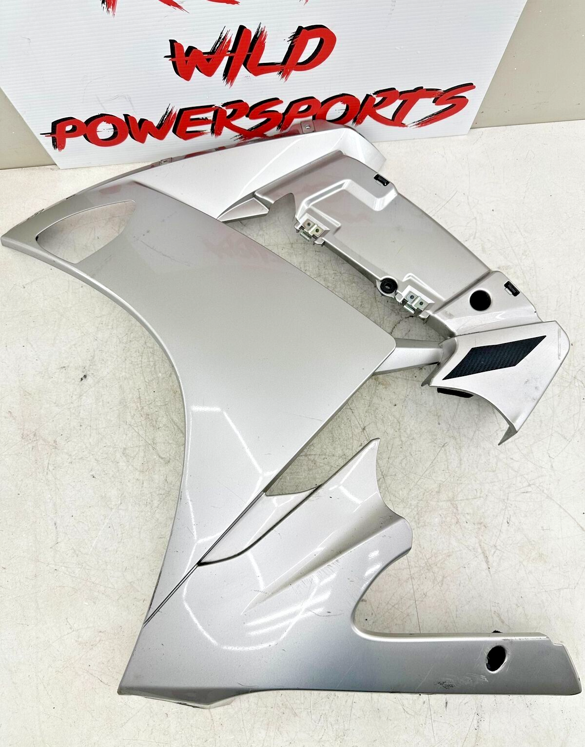 06-12 YAMAHA FJR 1300 Left Side Fairing Cowl Panel Clear