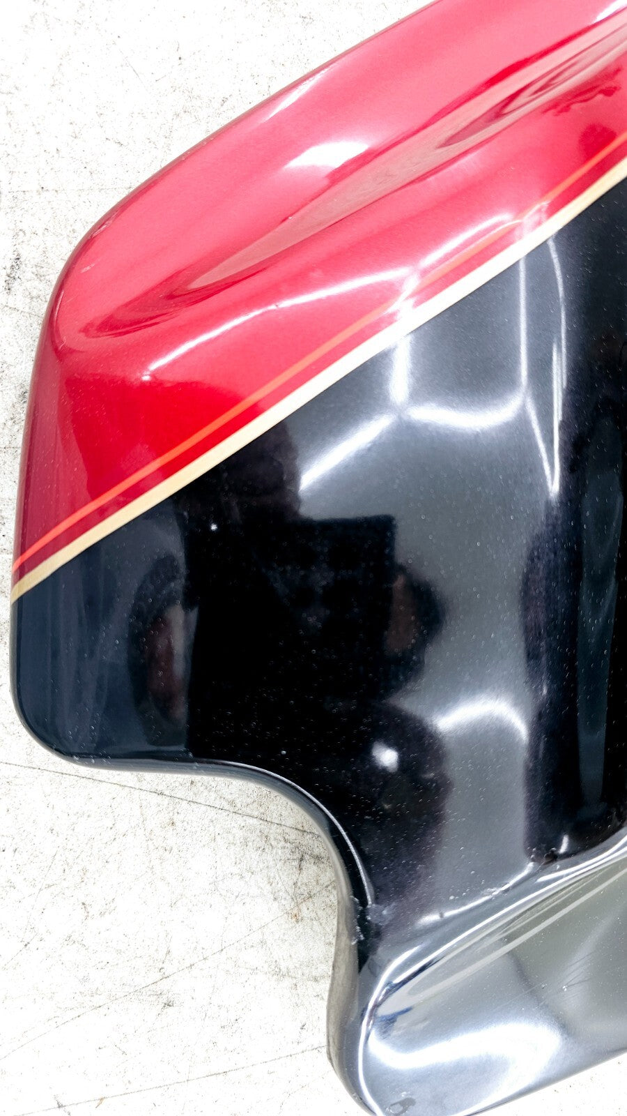 1998 HARLEY FLH ELECTRA GLIDE Left Side Cover Fairing Panel Cowl RED BLACK OEM