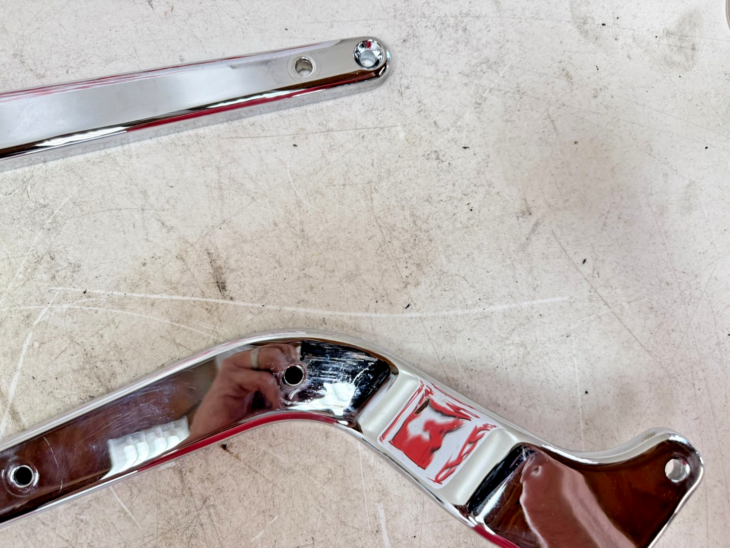 1997 HARLEY DAVIDSON SOFTAIL Chrome Rear Fender Frame Strut Arm Bars