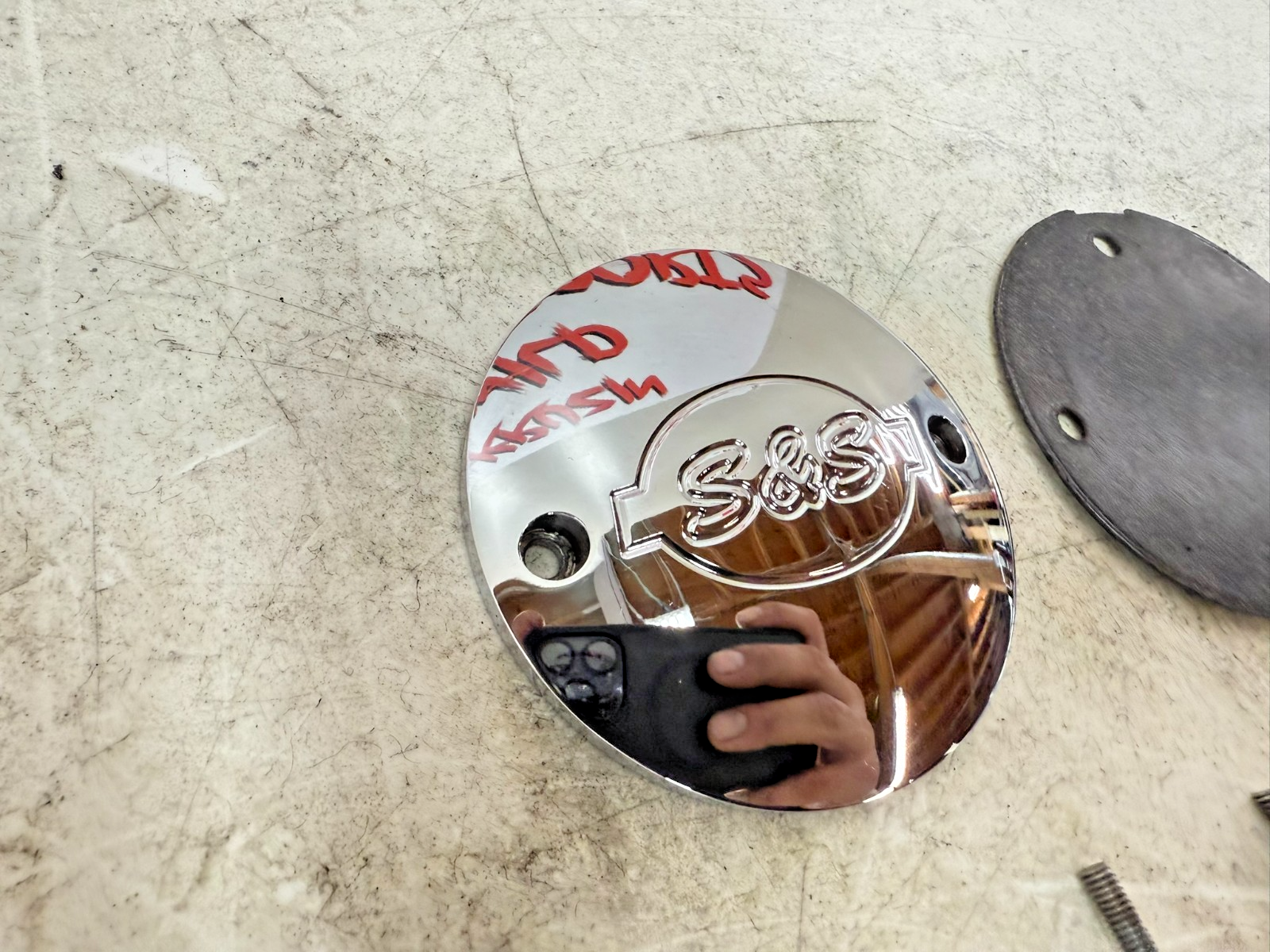 1997 HARLEY DAVIDSON SOFTAIL S&S Nose Cone Cam Cover Filler Panel