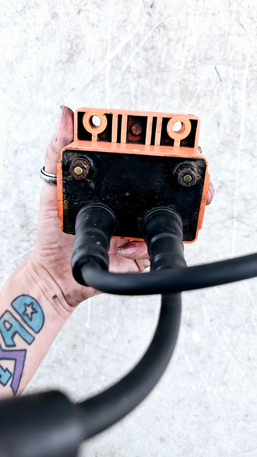 1995 HARLEY DYNA CONVERTIBLE Ignition Coil + Spark Plug Wires 31620-88 OEM HD