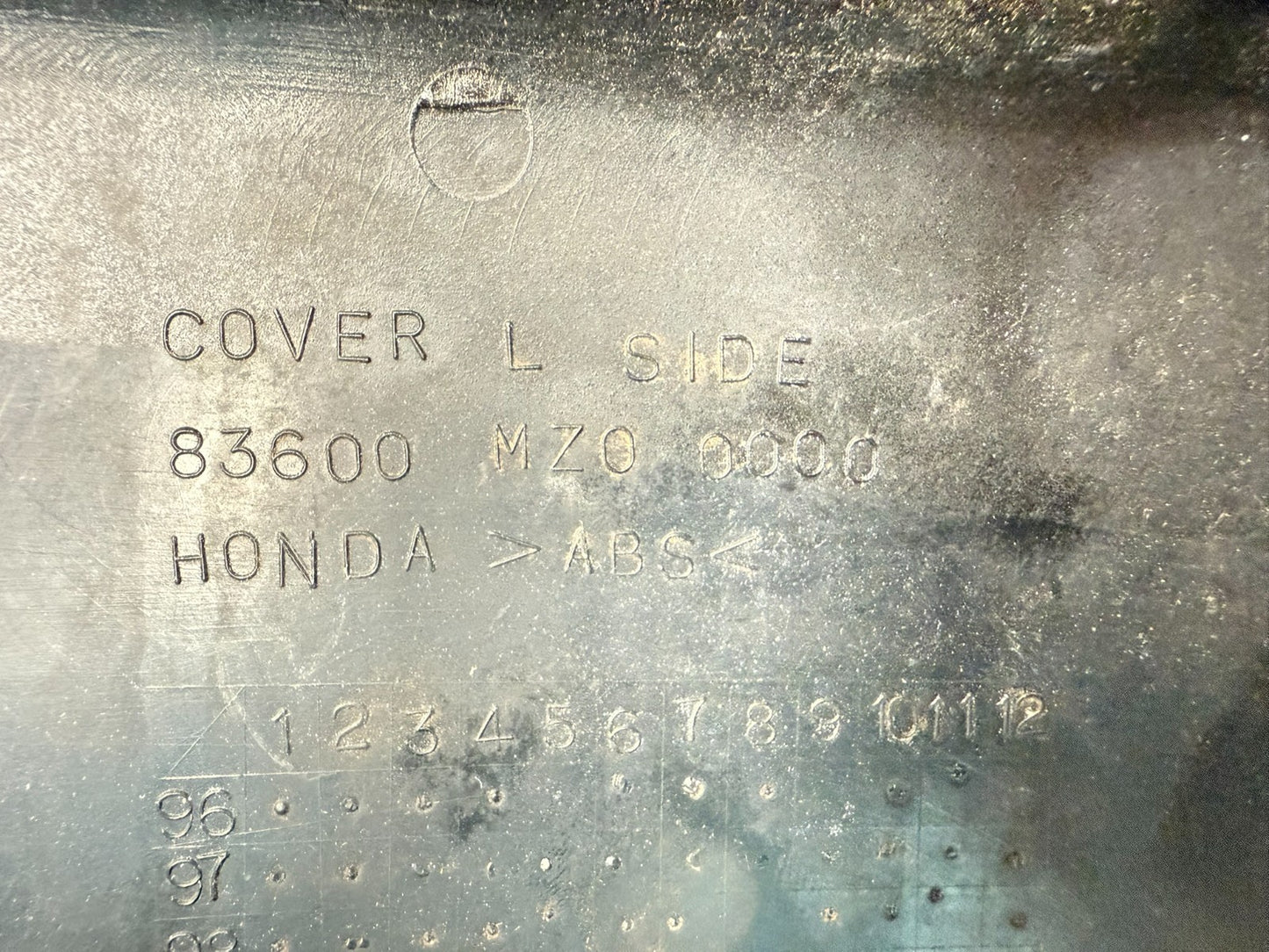 2001 HONDA VALKYRIE INTERSTATE Left Side Cover Panel Fairing Black