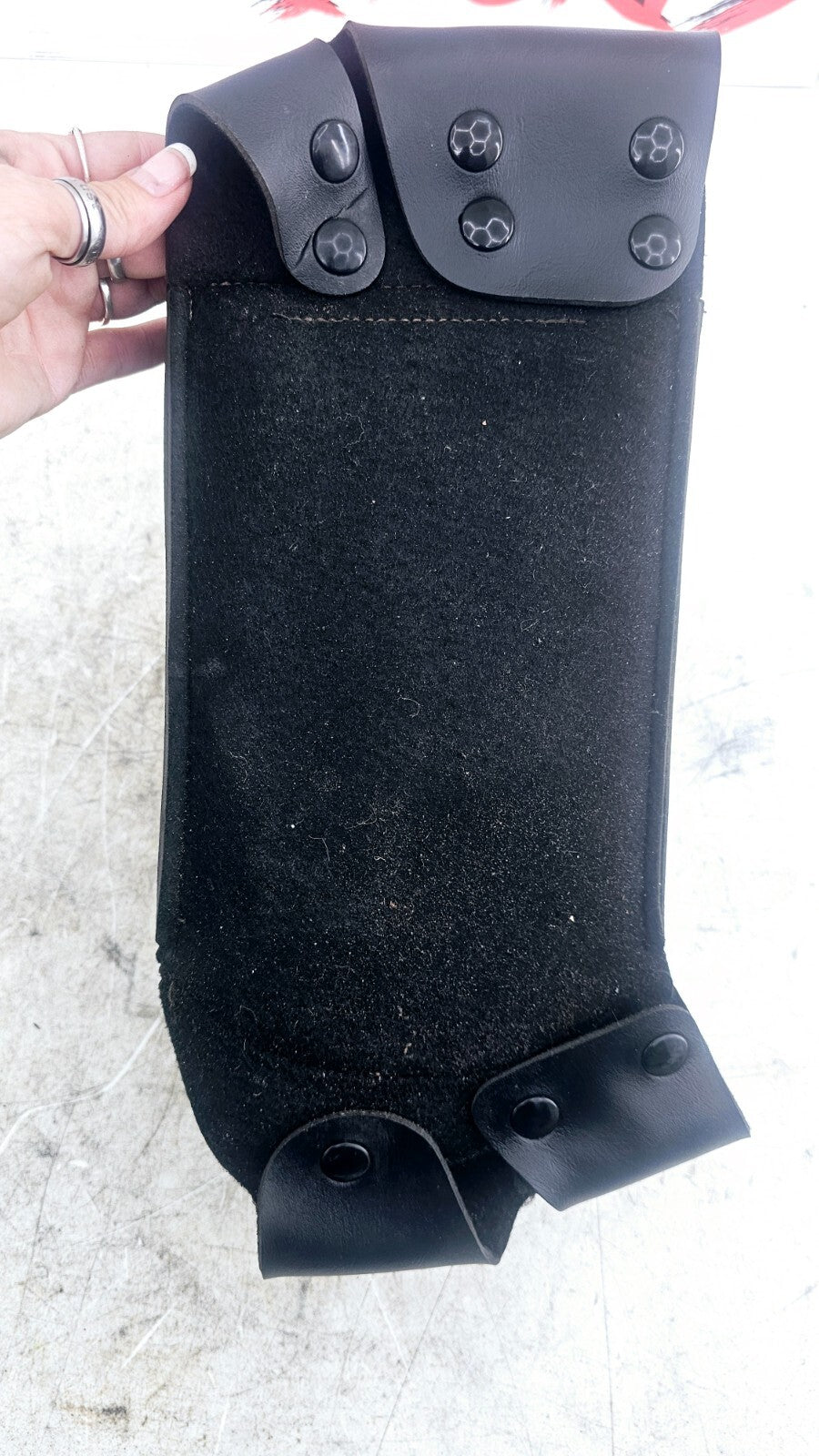 2002 HARLEY ELECTRA GLIDE OEM HD Left Leather Saddlebag Rack Storage Bag