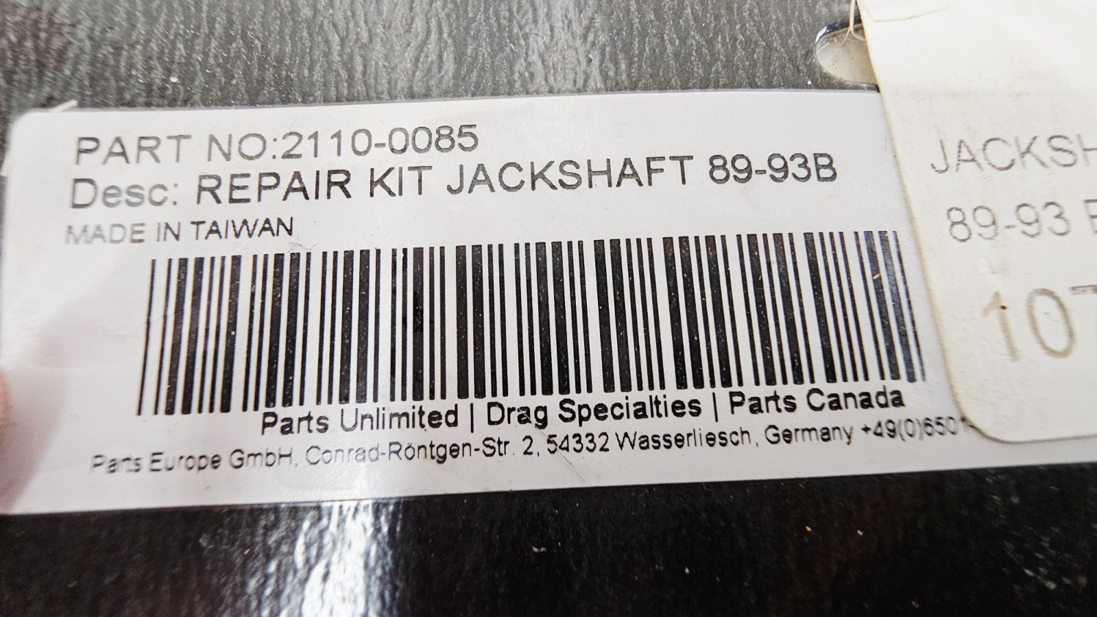 1993 HARLEY SOFTAIL Drag Specialties Repair Kit Jackshaft 2110-0085