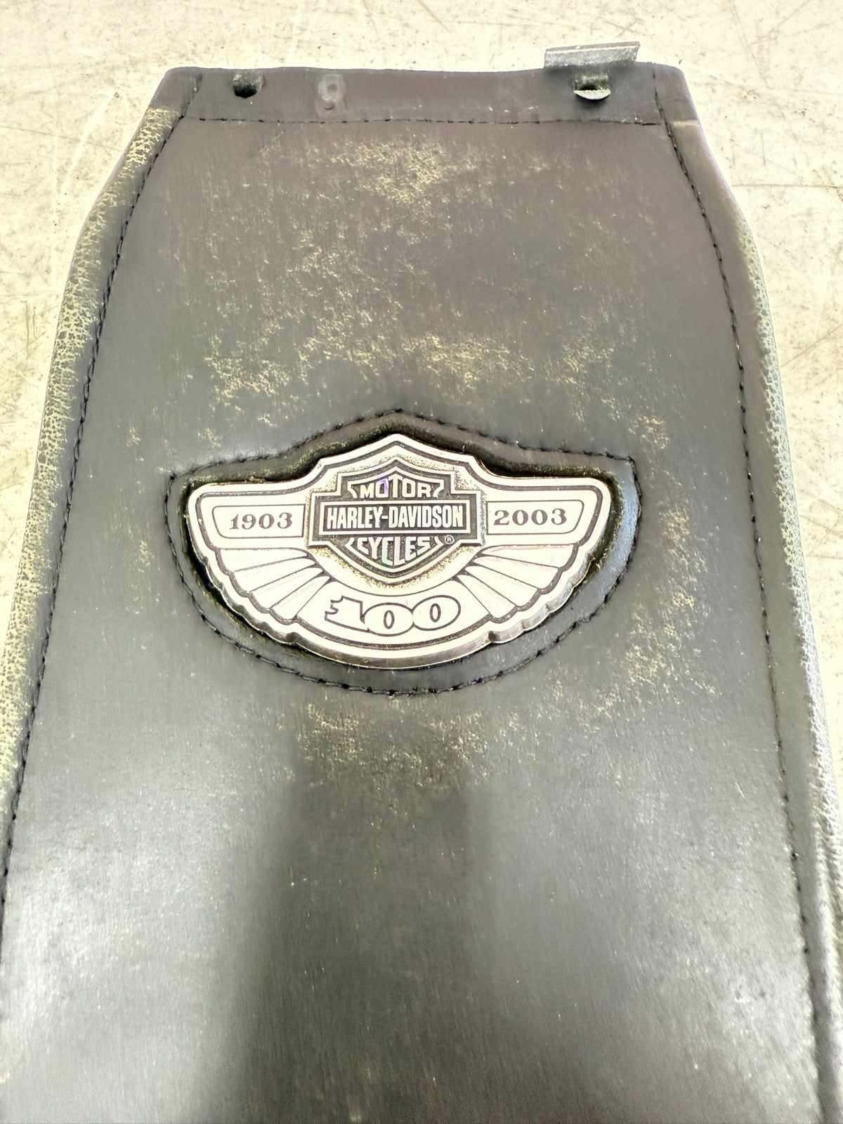 2003 HARLEY DYNA WIDE GLIDE Gas Fuel Tank Dash Bib Leather 100th Anniversary