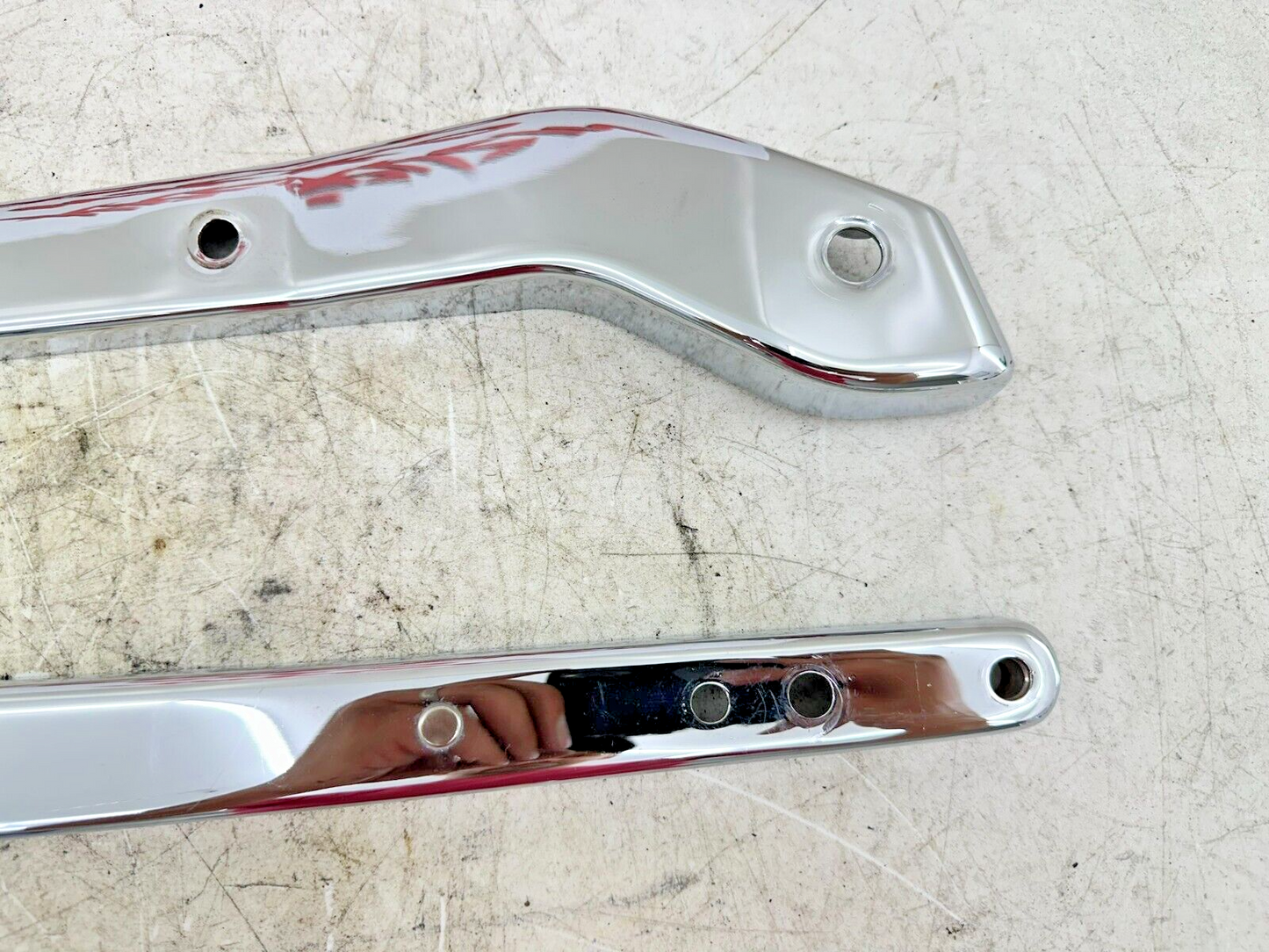 2005 HARLEY DAVIDSON DYNA Chrome Rear Fender Frame Strut Arm Covers