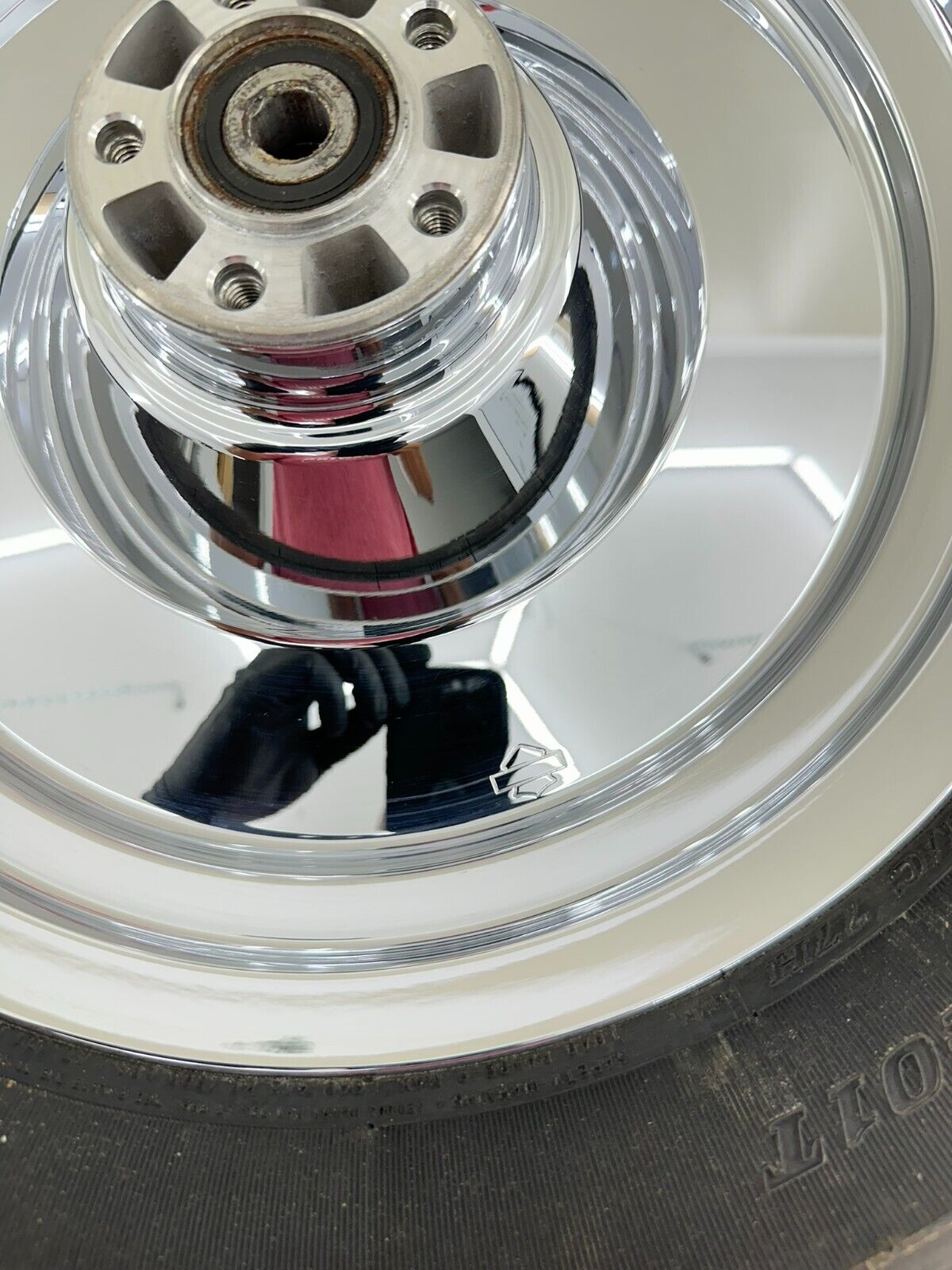 2002 HARLEY DYNA LOW RIDER Solid Chrome Rear Wheel Rim Tire FITS 2000 Up HD