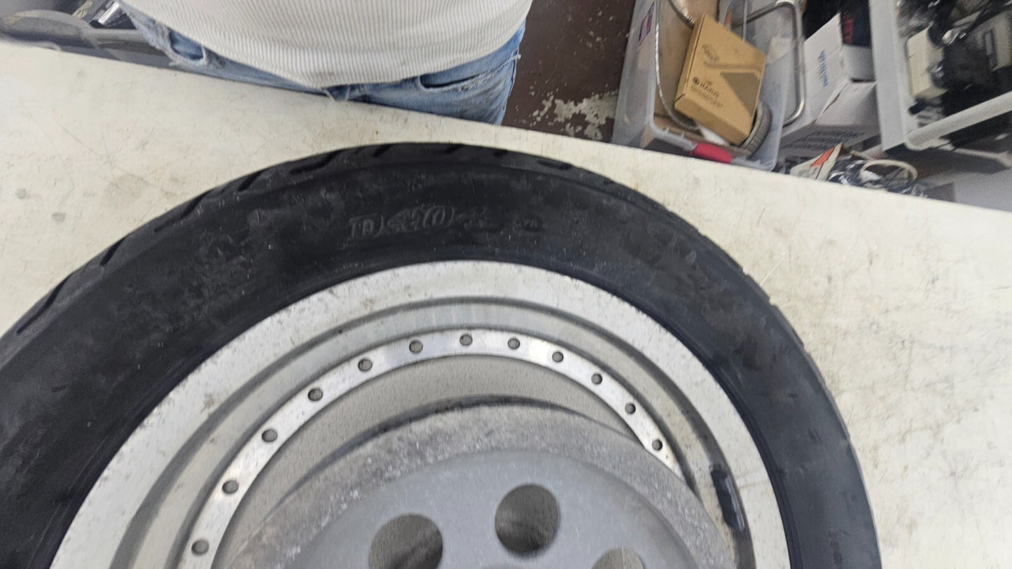 2000 Harley Davidson Sportster 16x3 Rear Wheel Rim Mag Solid Slotted