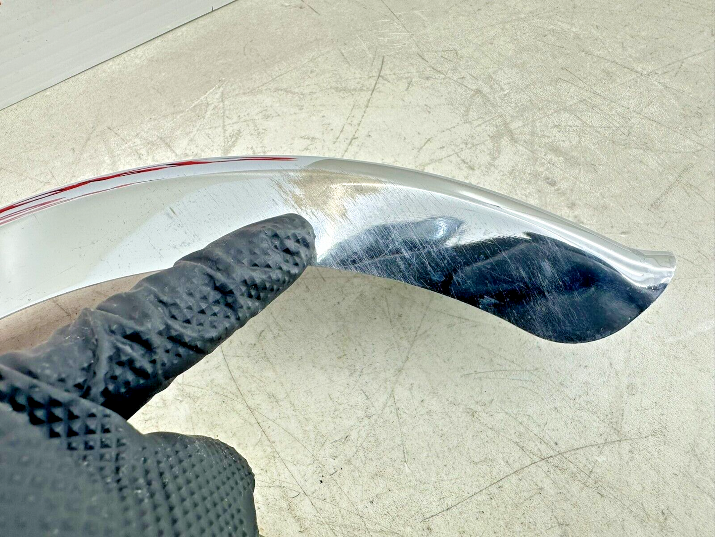 2001 HARLEY DAVIDSON SOFTAIL Chrome Upper Black Lower Belt Guard