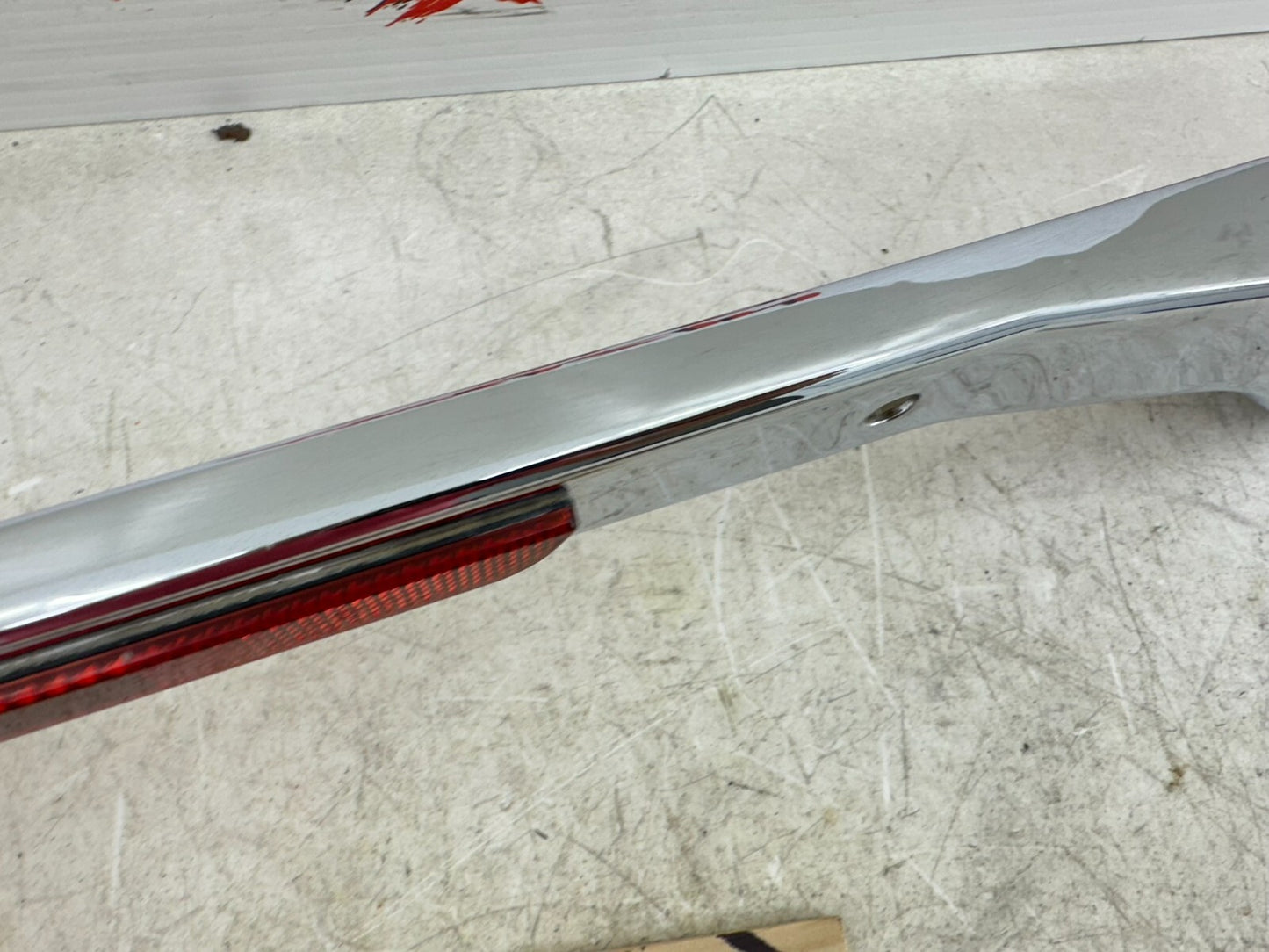 1999 HARLEY DYNA Rear Fender Frame Chrome Strut Arm Bars OEM HD