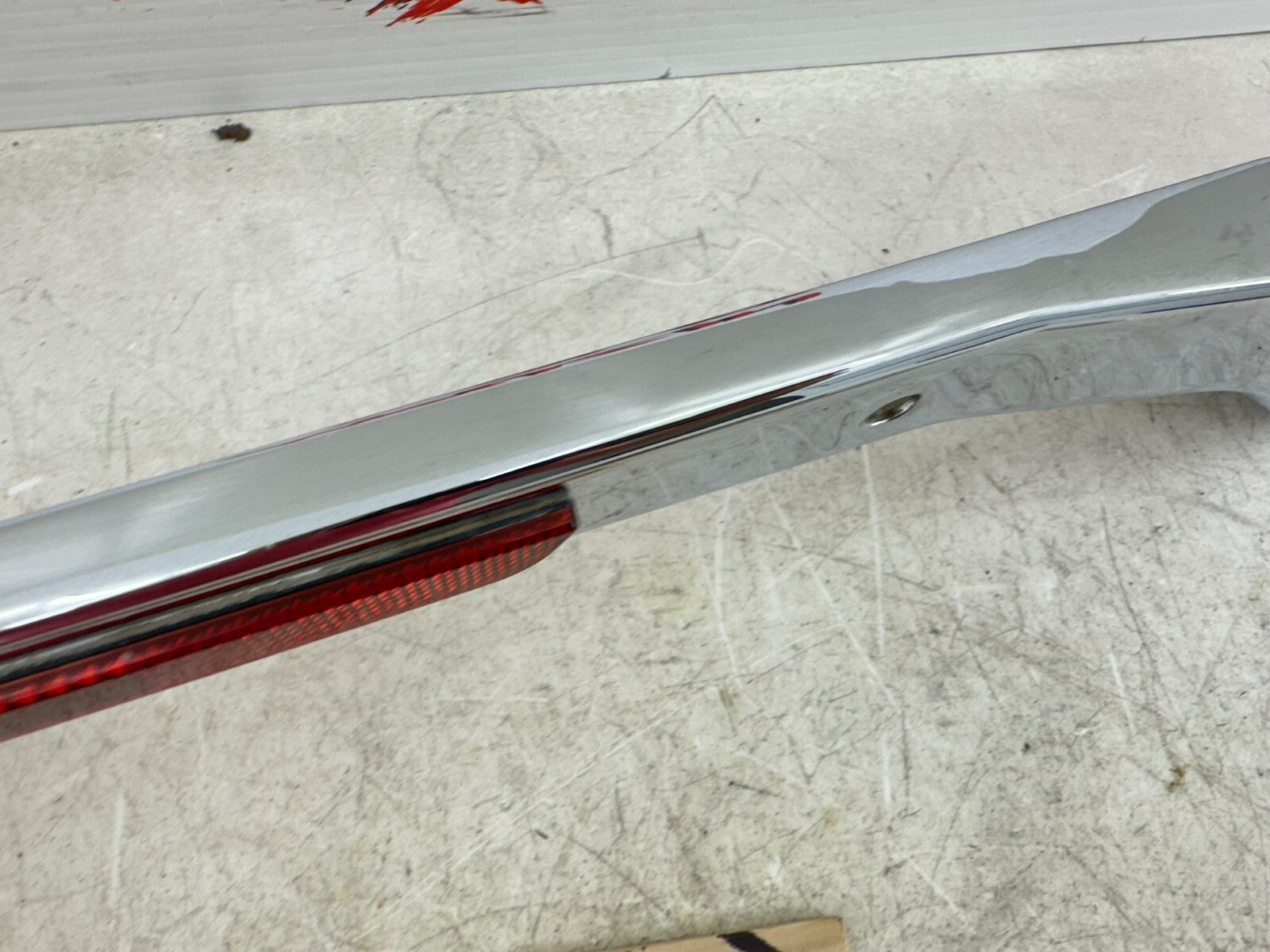 1999 HARLEY DYNA Rear Fender Frame Chrome Strut Arm Bars OEM HD