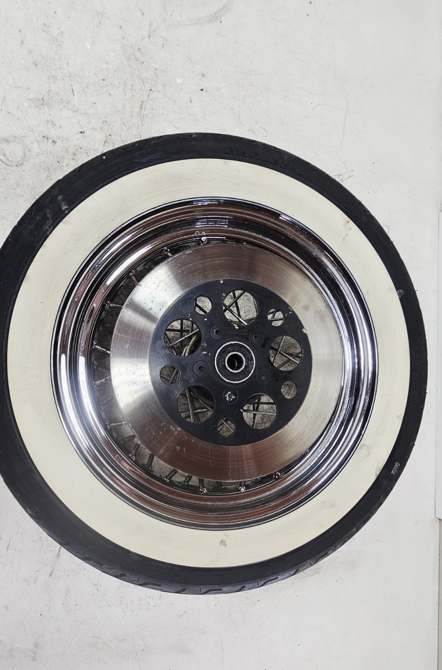 1990 Harley FXR FXRT FXRD FXRS FXLR FXRC Rear Wheel Rim Tire Chrome 16x3