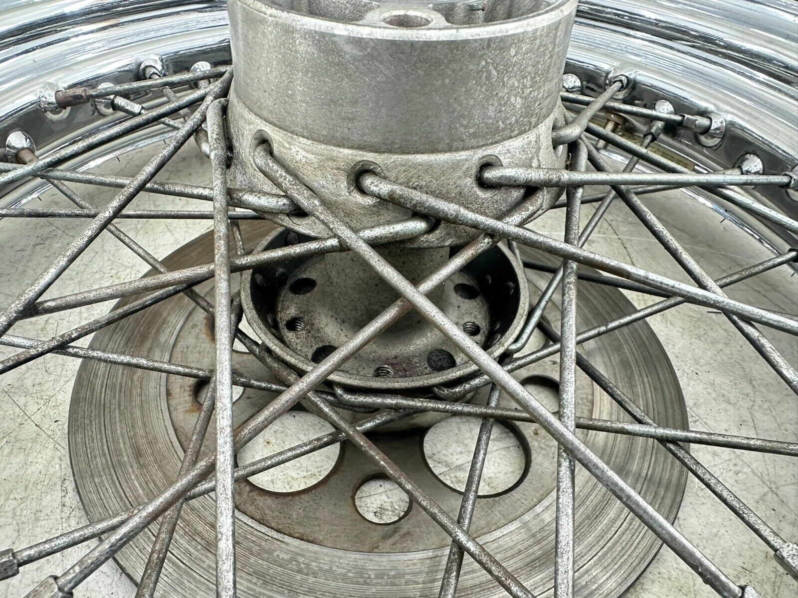 1999 HARLEY SOFTAIL 99 Down 16" Rear Wheel Rim Tire Spoke Laced W/ Hub