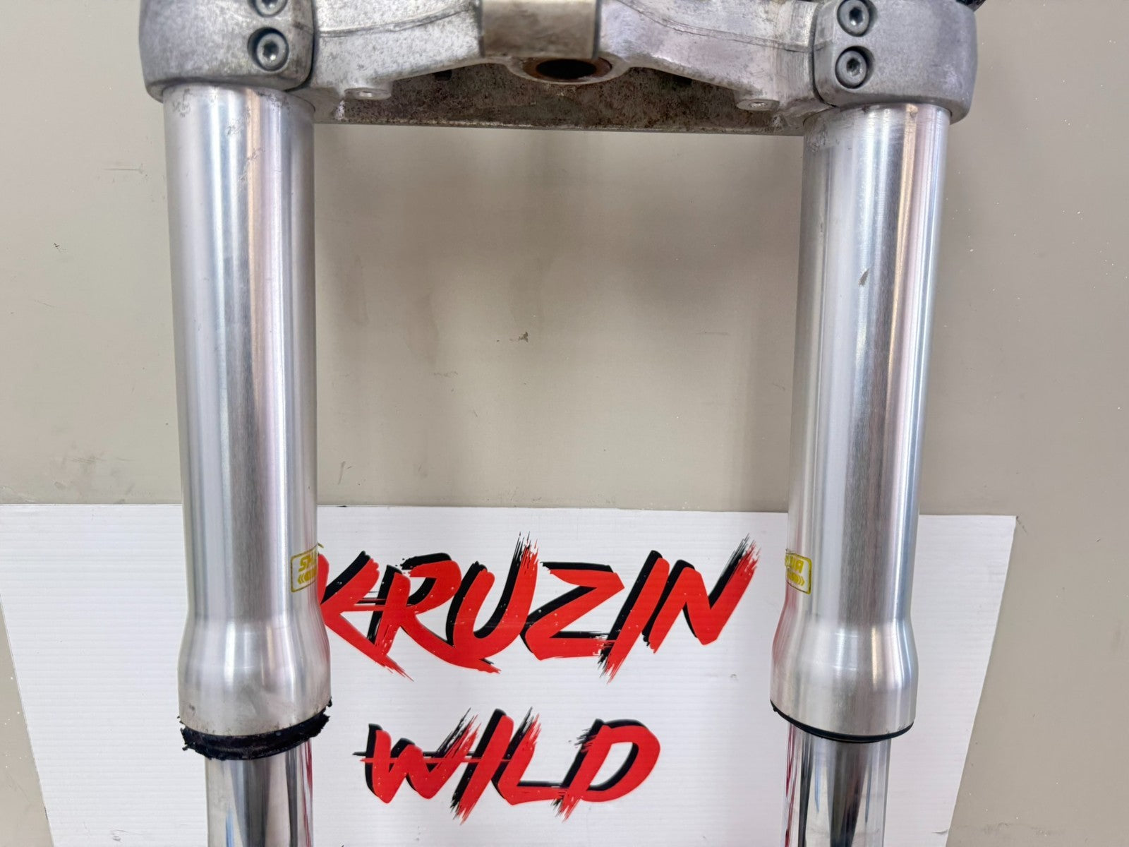 2001 HONDA VALKYRIE INTERSTATE Front End Forks Triple Tree Clamp Straight