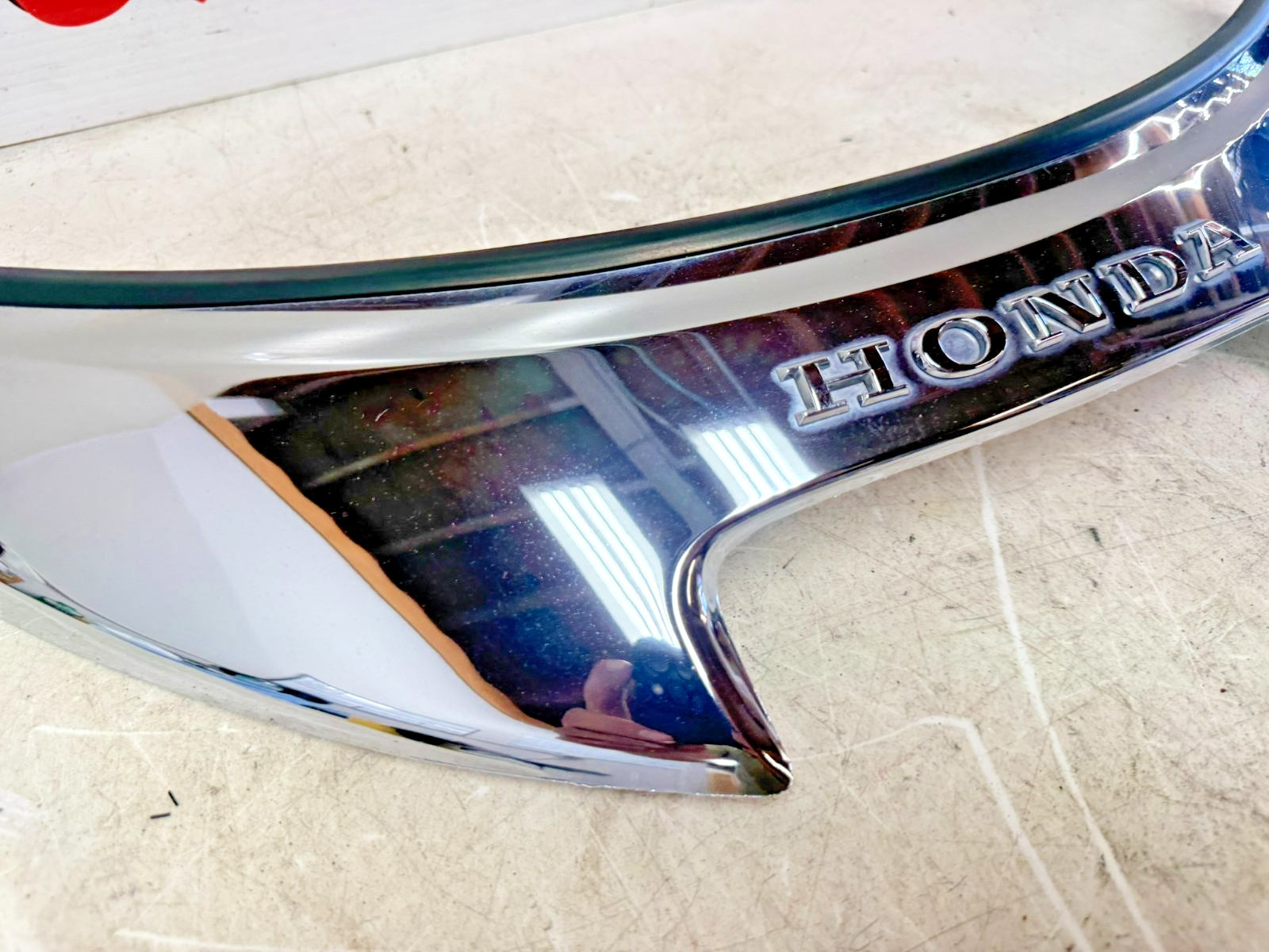 2001 HONDA VALKYRIE INTERSTATE Upper Fairing Windshield Trim Garnish Chrome
