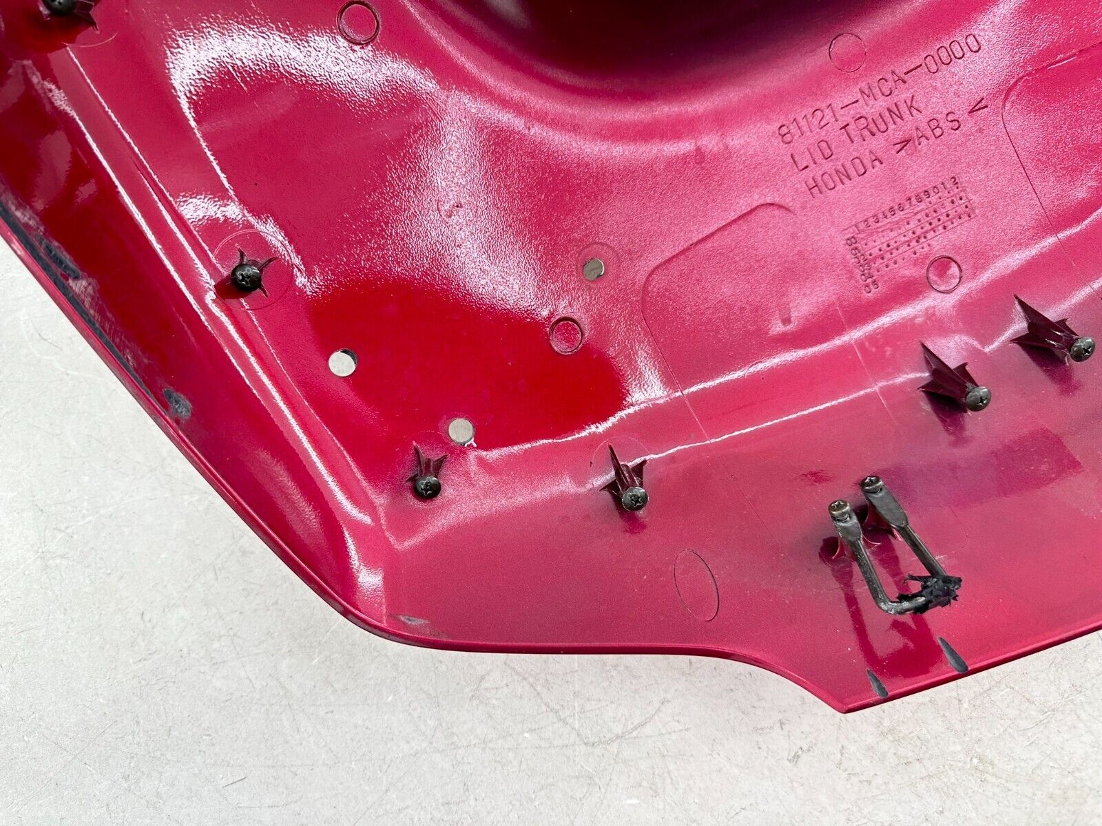 2004 Honda Goldwing GL1800 Rear Upper Top Trunk Lid Cover Fairing Red