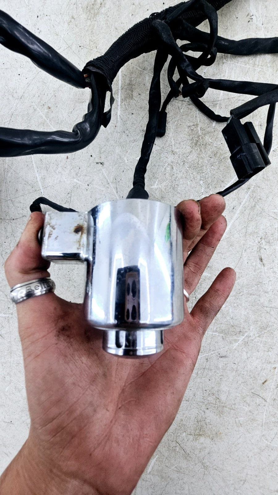 2001 Harley Davidson Sportster Headlight Wiring Harness + Ignition Switch w/ Key