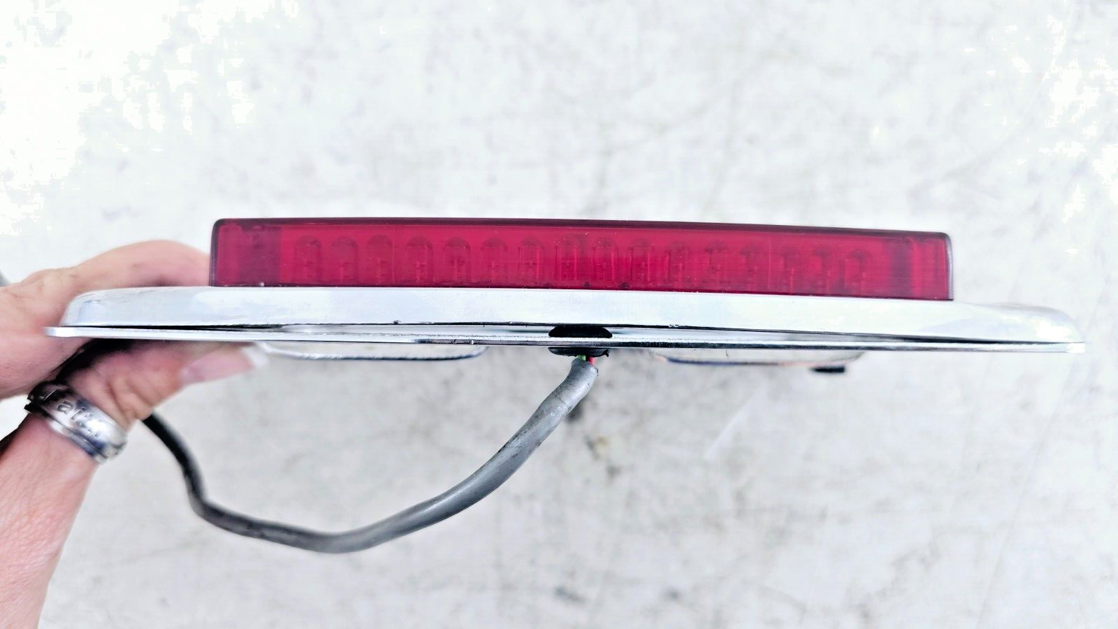 1999 HARLEY DYNA CONVERTIBLE Chrome Rear License Plate Mounting Backing Plate