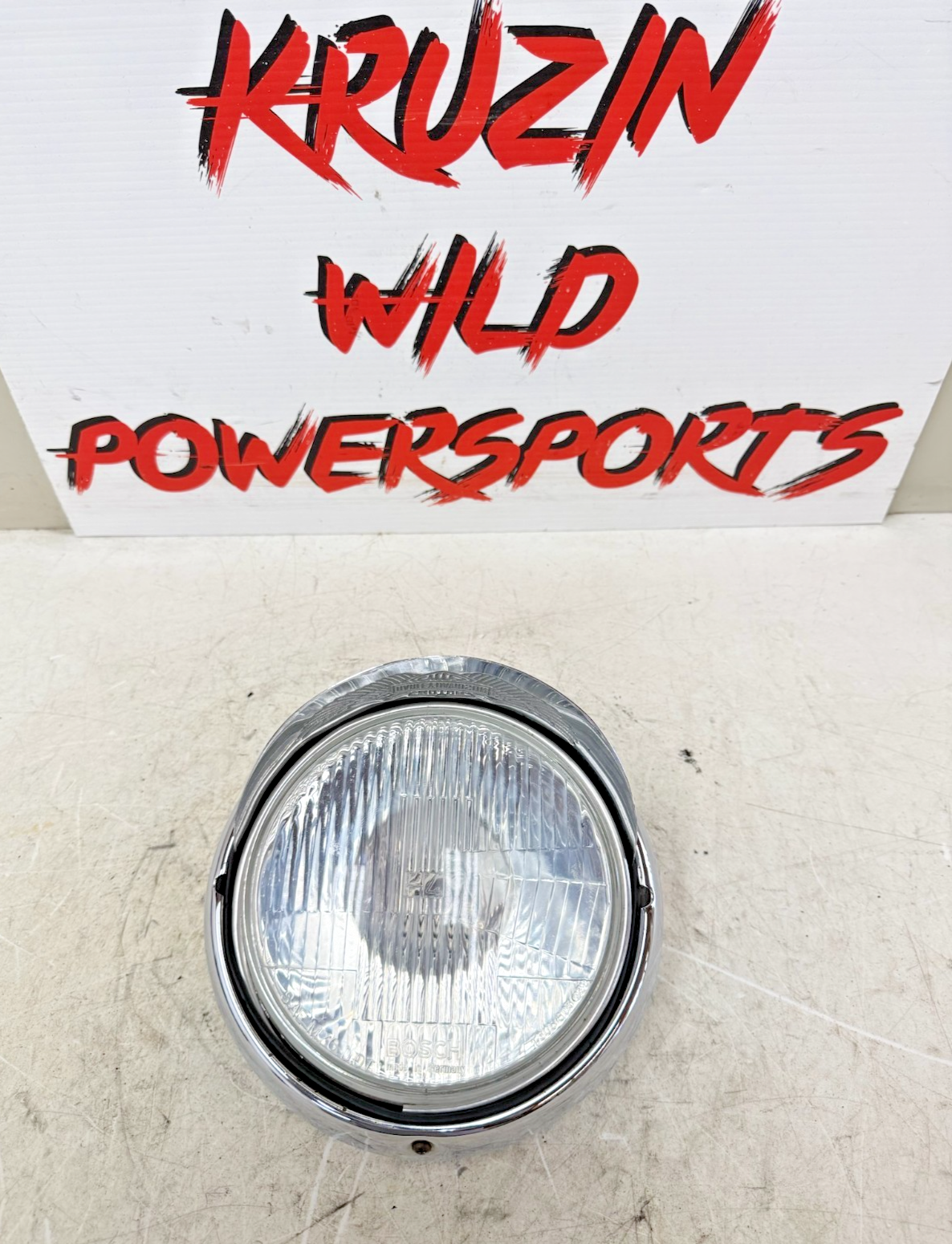 1995 HARLEY FLH ELECTRA GLIDE Headlight Head Light Lamp Housing Ring Visor