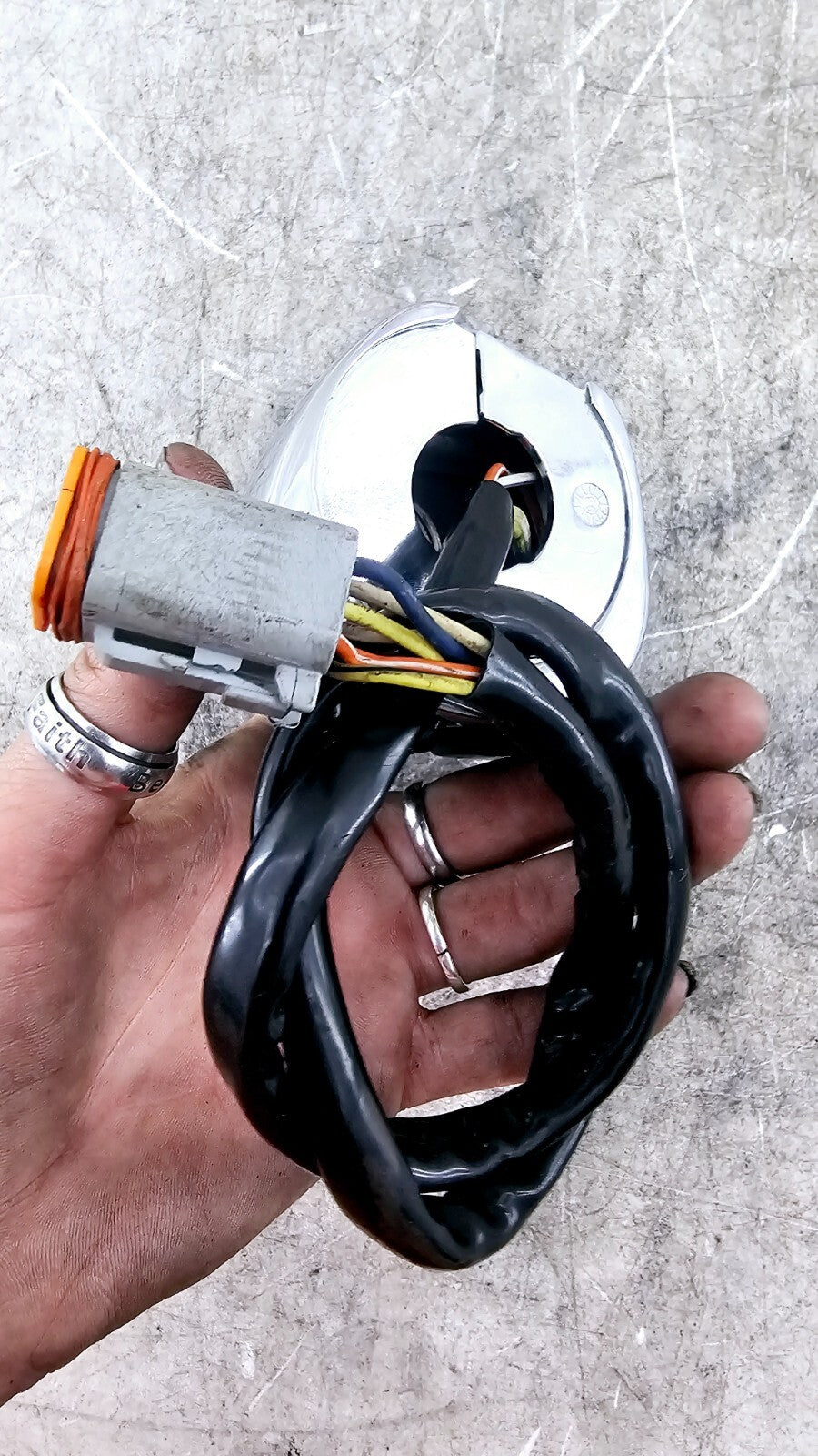 1998 HARLEY FLH ROADKING Left Controls Switch Chrome Housing Horn Turn Buttons