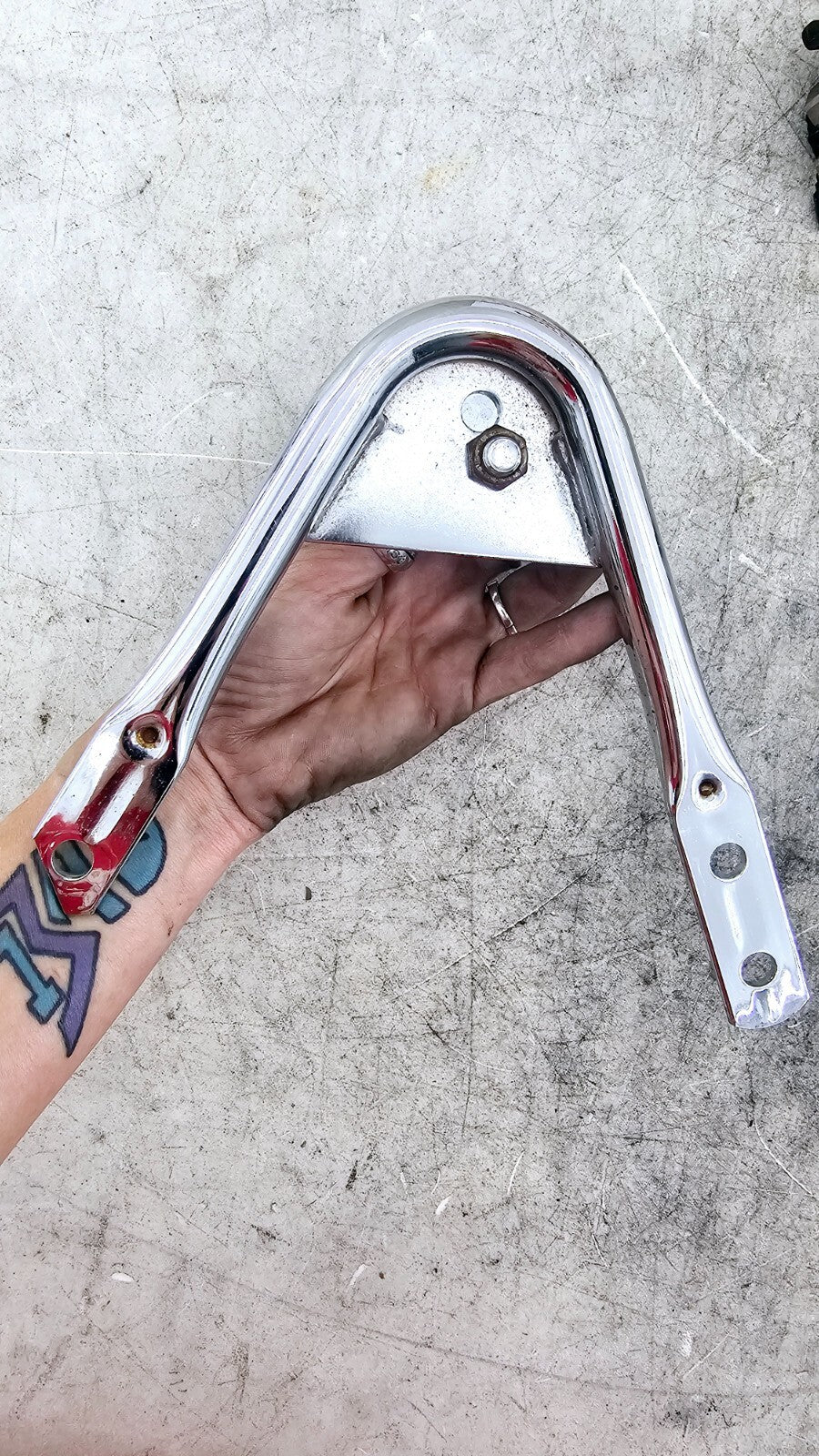 1998 HARLEY FLH ROADKING Back Rest Tour Pack Quick Release Docking Hardware