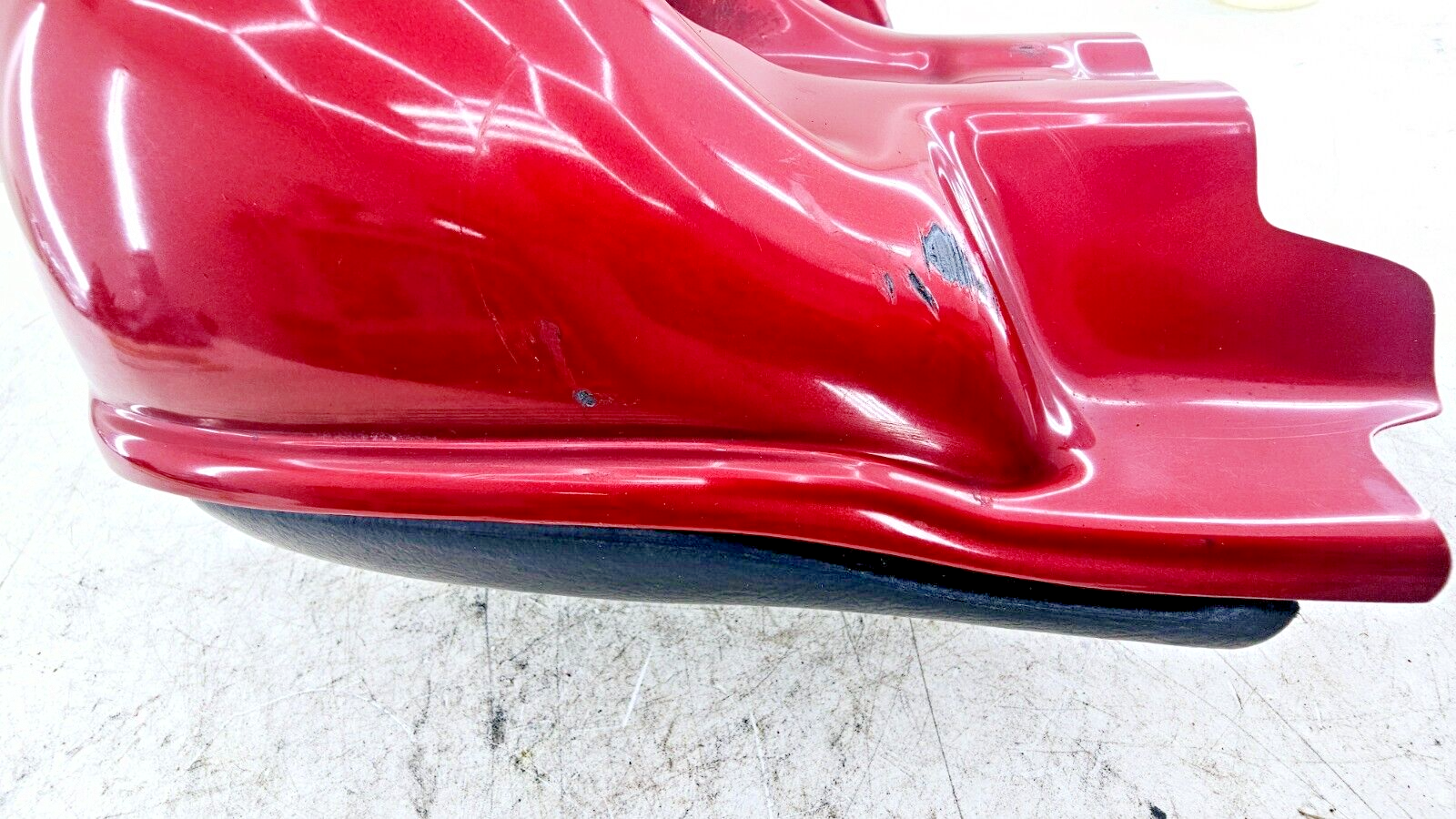 1998 HARLEY FLH ELECTRA GLIDE Left Lower Leg Fairing Cowl Panel RED BLACK OEM HD